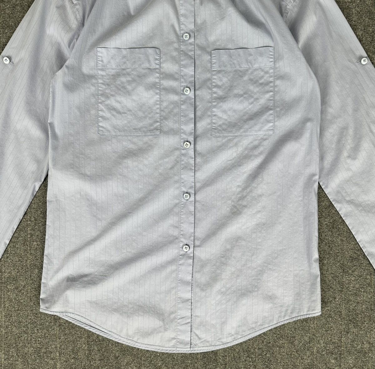 Maison Margiela Maison Margiela - Line 4 Roll Up Sleeve Double Collar Shirt Size XS / US 0-2 / IT 36-38 - 6 Thumbnail
