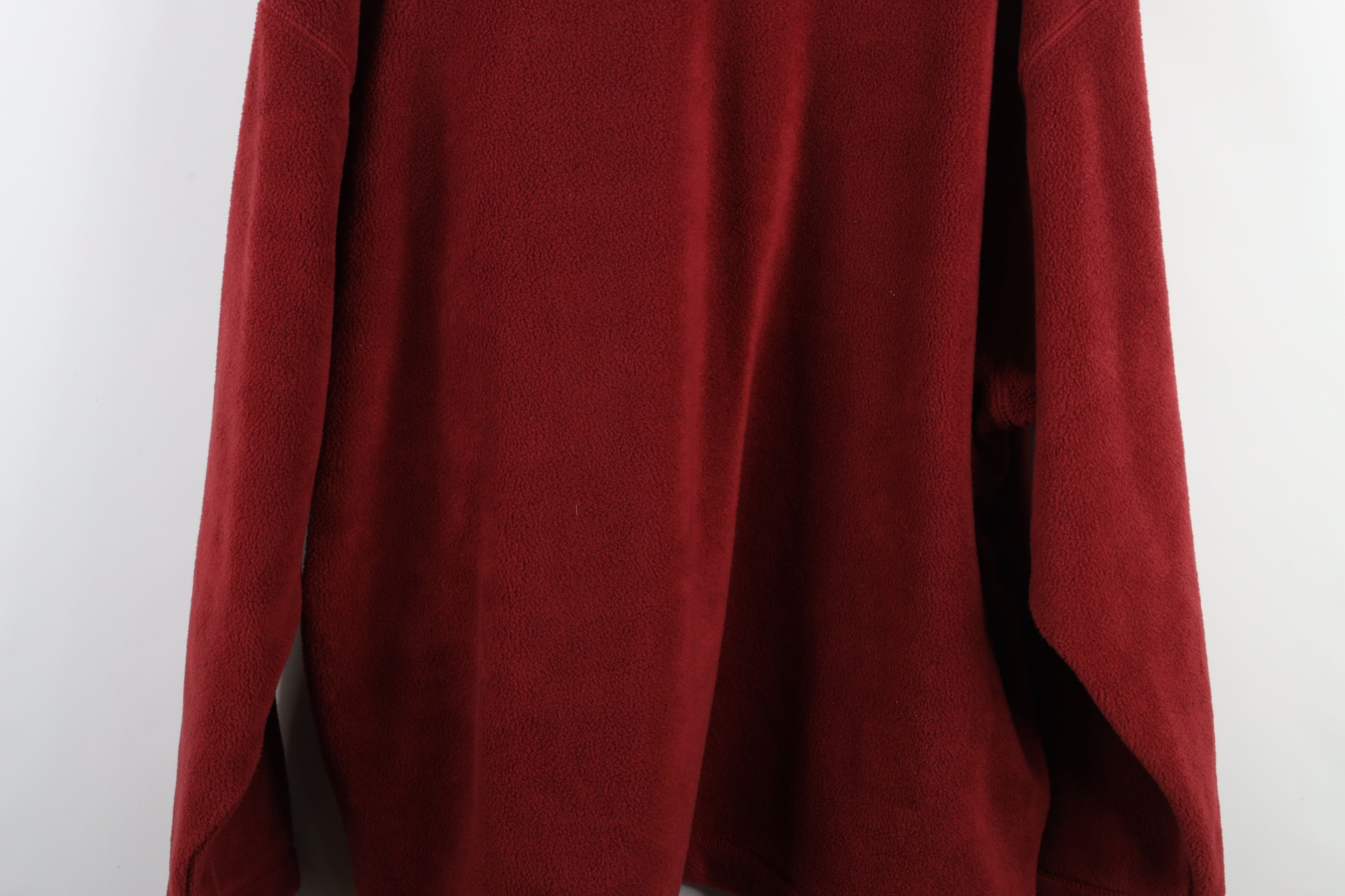 Vintage Vintage 90s Streetwear Baggy Fit Half Zip Fleece Sweater Red Size US XL / EU 56 / 4 - 13 Thumbnail