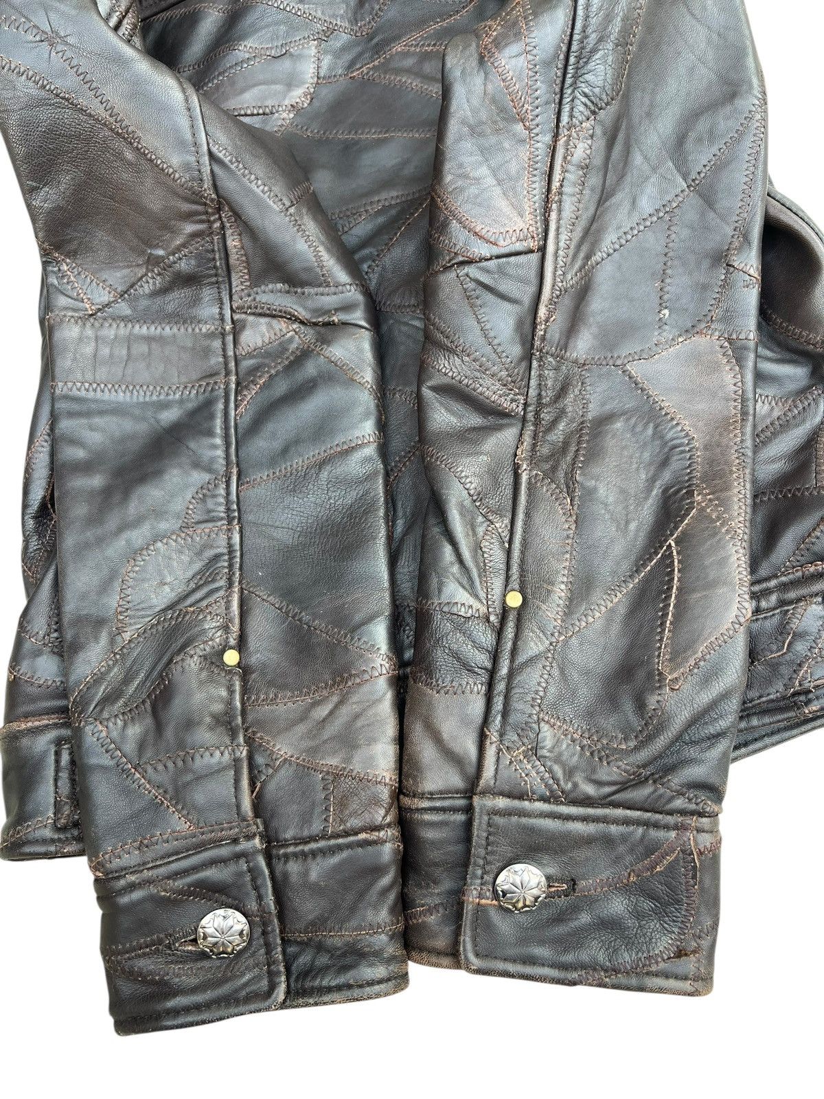 If Six Was Nine Faux Fur Patchwork Sheepskin Leather Jacket All The Way Size US S / EU 44-46 / 1 - 25 Thumbnail