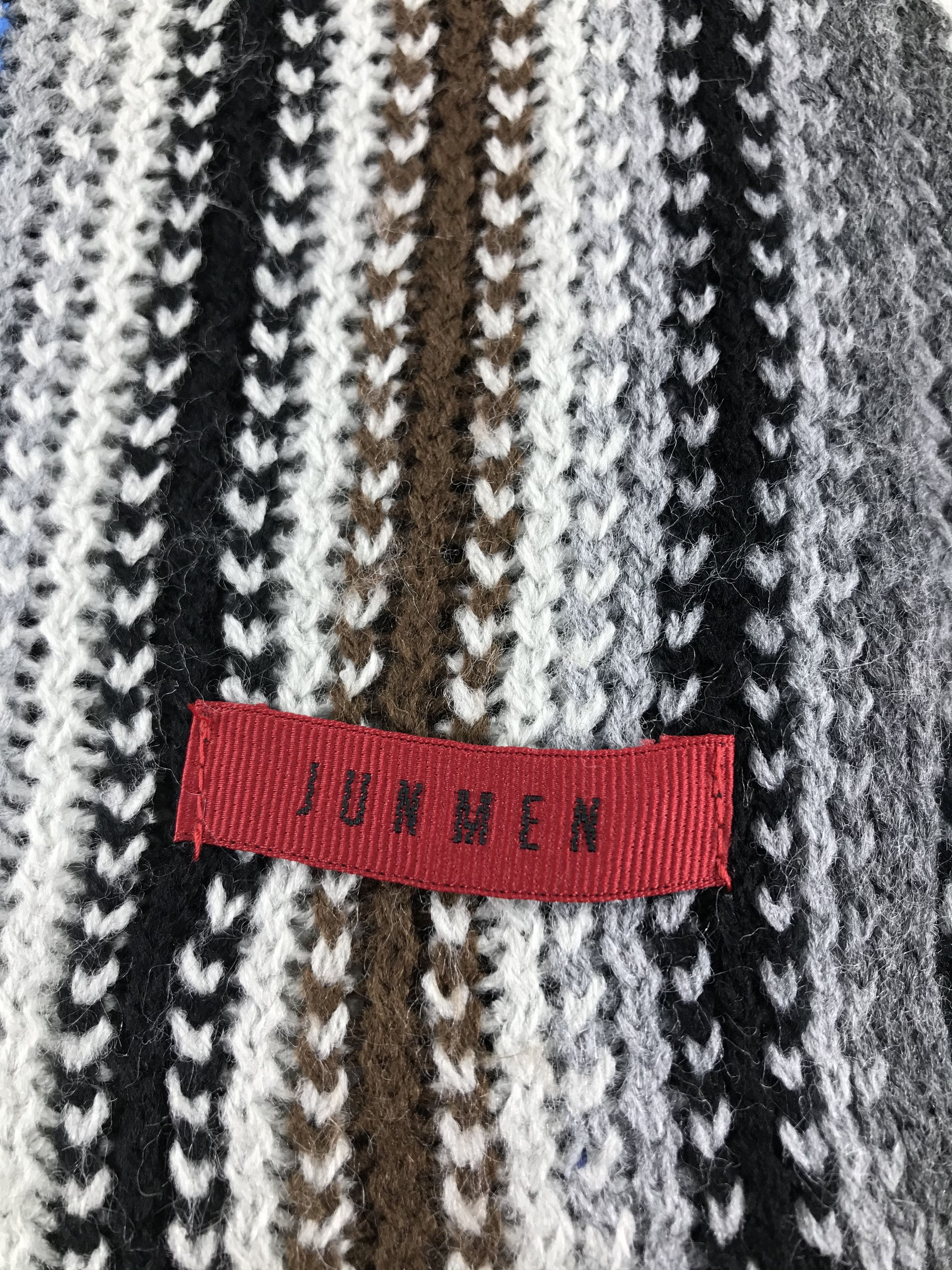 Mr. Junko Jun Men Knit Wool Scarf Muffler V312 Size ONE SIZE - 5 Thumbnail