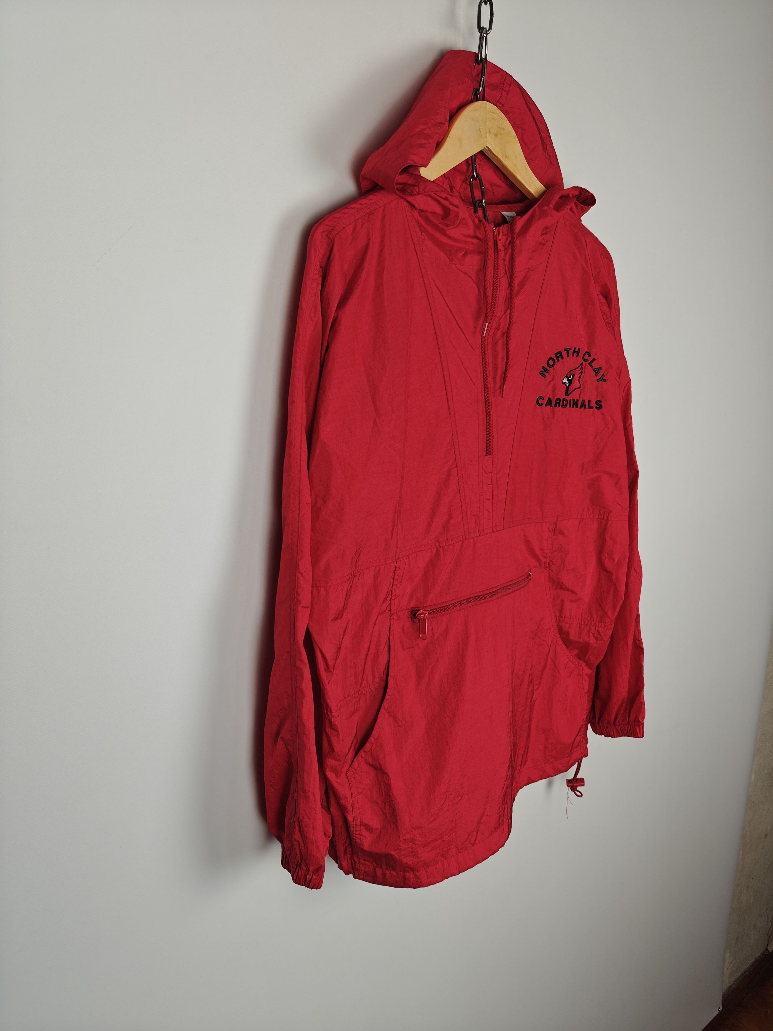 Jerzees Jerzees Jacket North Clay Cardinals Hooded Red size L Size US L / EU 52-54 / 3 - 5 Thumbnail