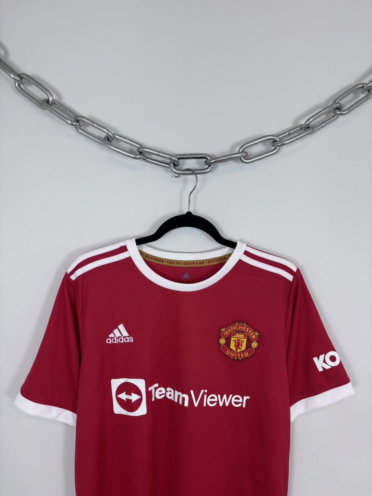 Adidas Adidas Manchester United NWT 2021/22 Toone #7 Soccer Jersey Size US L / EU 52-54 / 3 - 7 Thumbnail