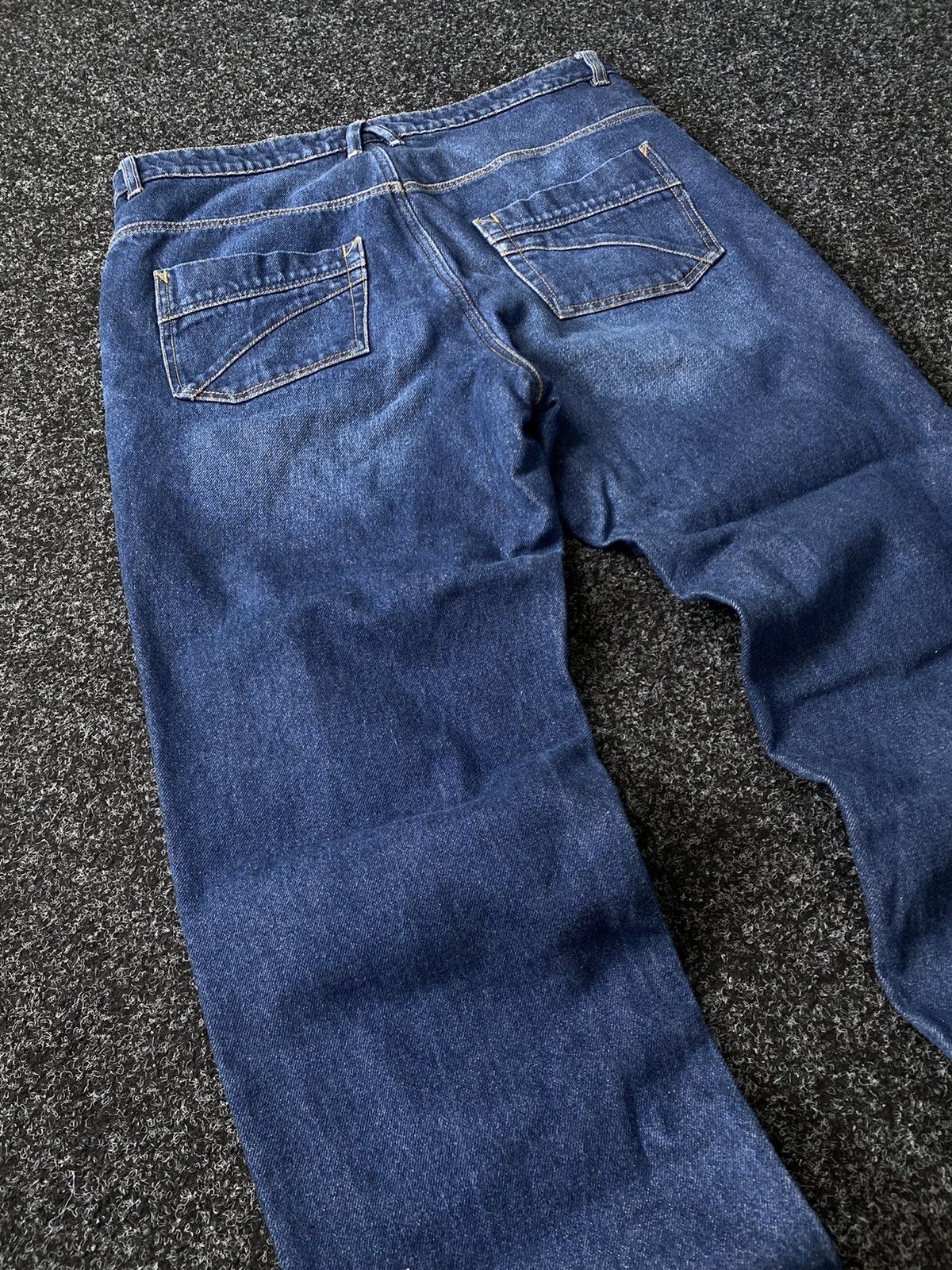 Vintage Vintage 00s Heavy denim Spirit Motors biker baggy pants Size US 36 / EU 52 - 13 Thumbnail