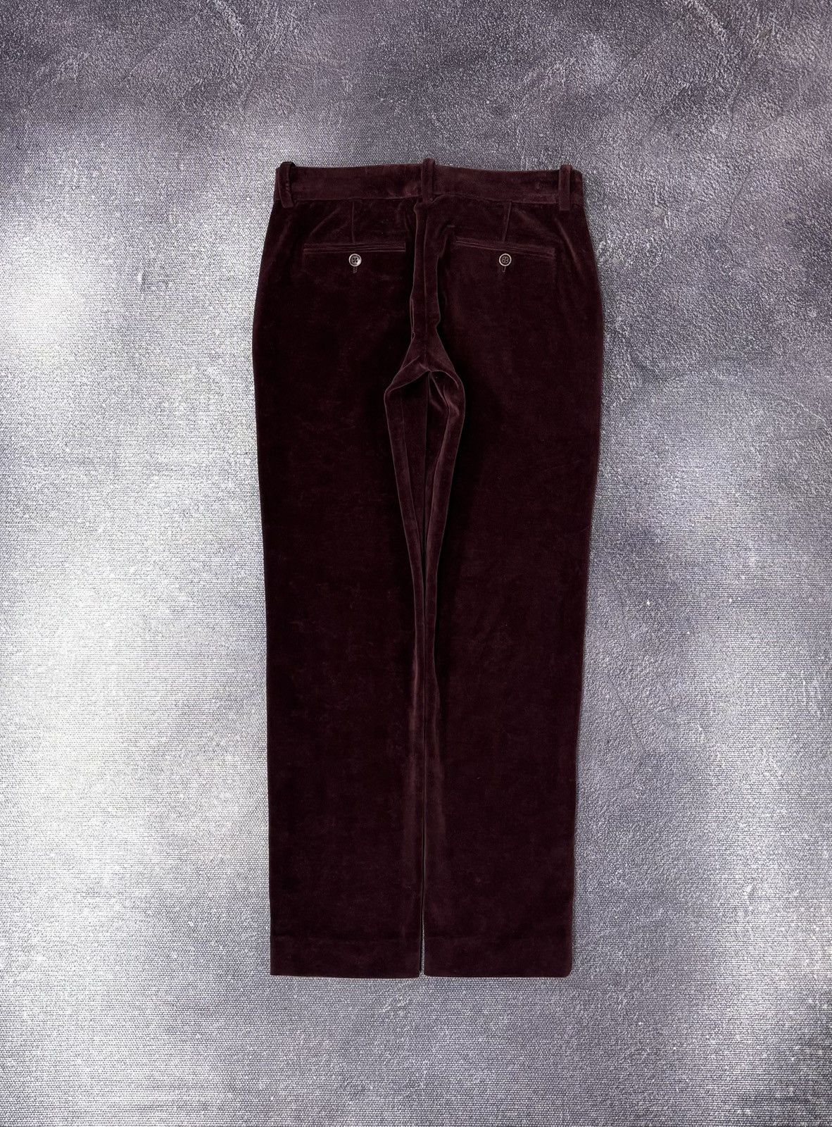 Circolo 1901 Circolo 1901 Women’s NWT Burgundy Velour Velvet Chino Pants Size 26" / US 2 / IT 38 - 2 Thumbnail