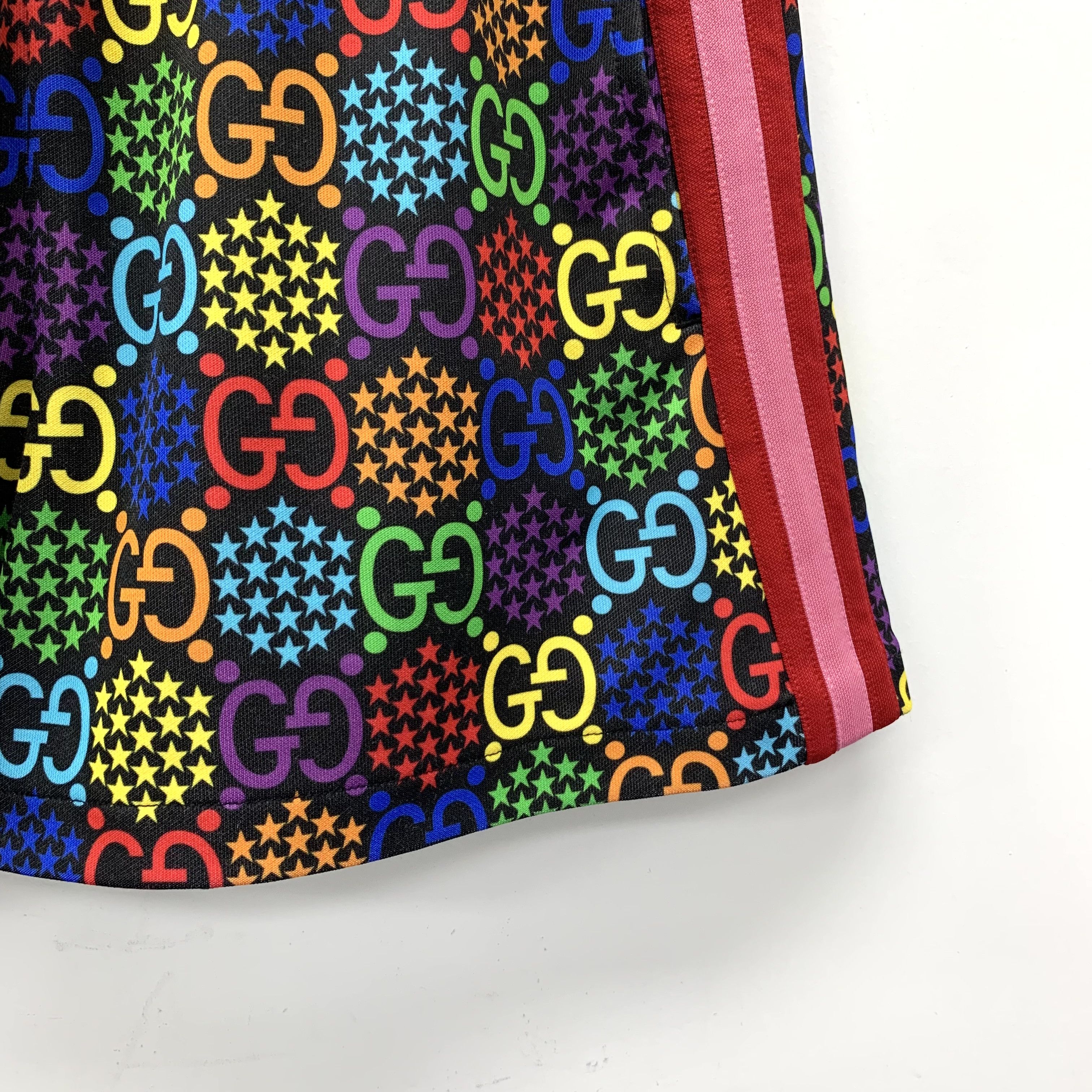 Gucci Gucci Cotton Rainbow Logo Print Shorts – Multicolor (Size S) Size 26" / US 2 / IT 38 - 4 Thumbnail