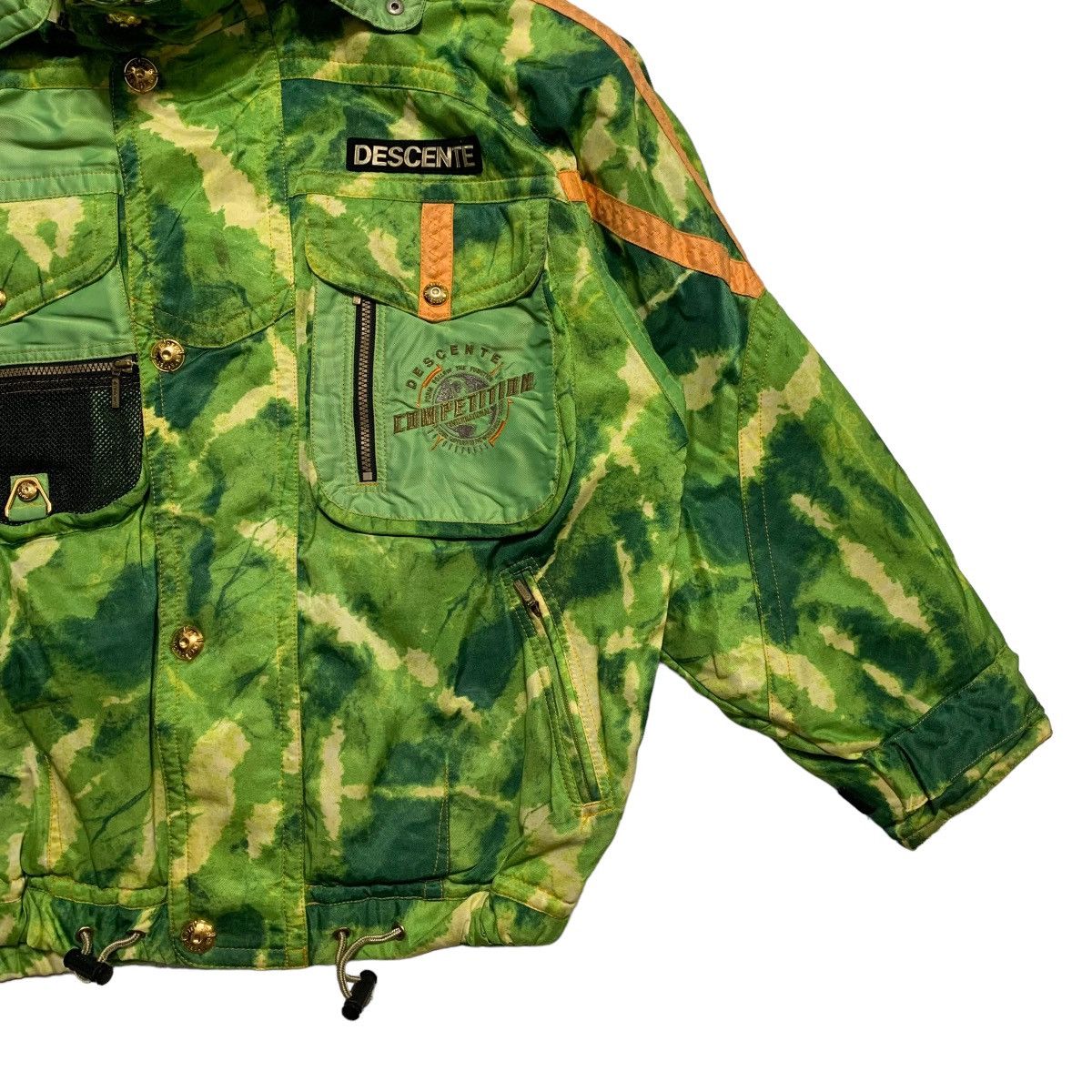 Descente Descente Green Camo Ski Jacket Size US L / EU 52-54 / 3 - 3 Thumbnail