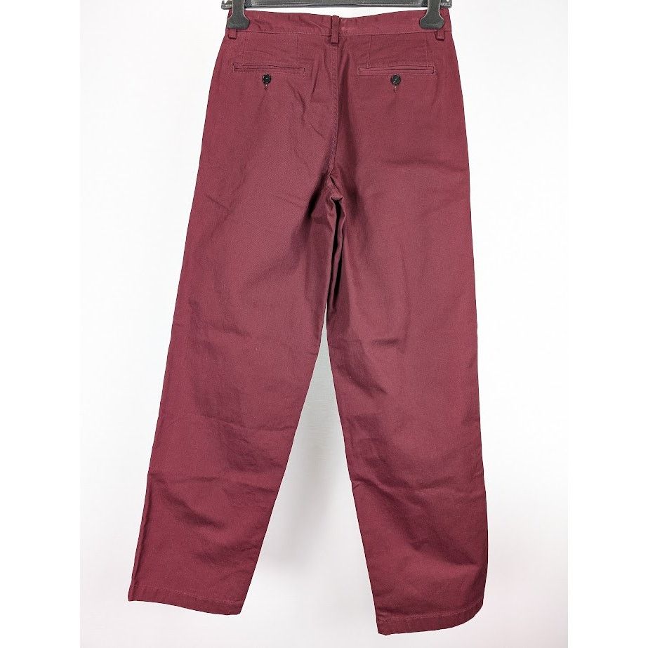 o1rshd1 Twill Double Pleat Pant in Wine