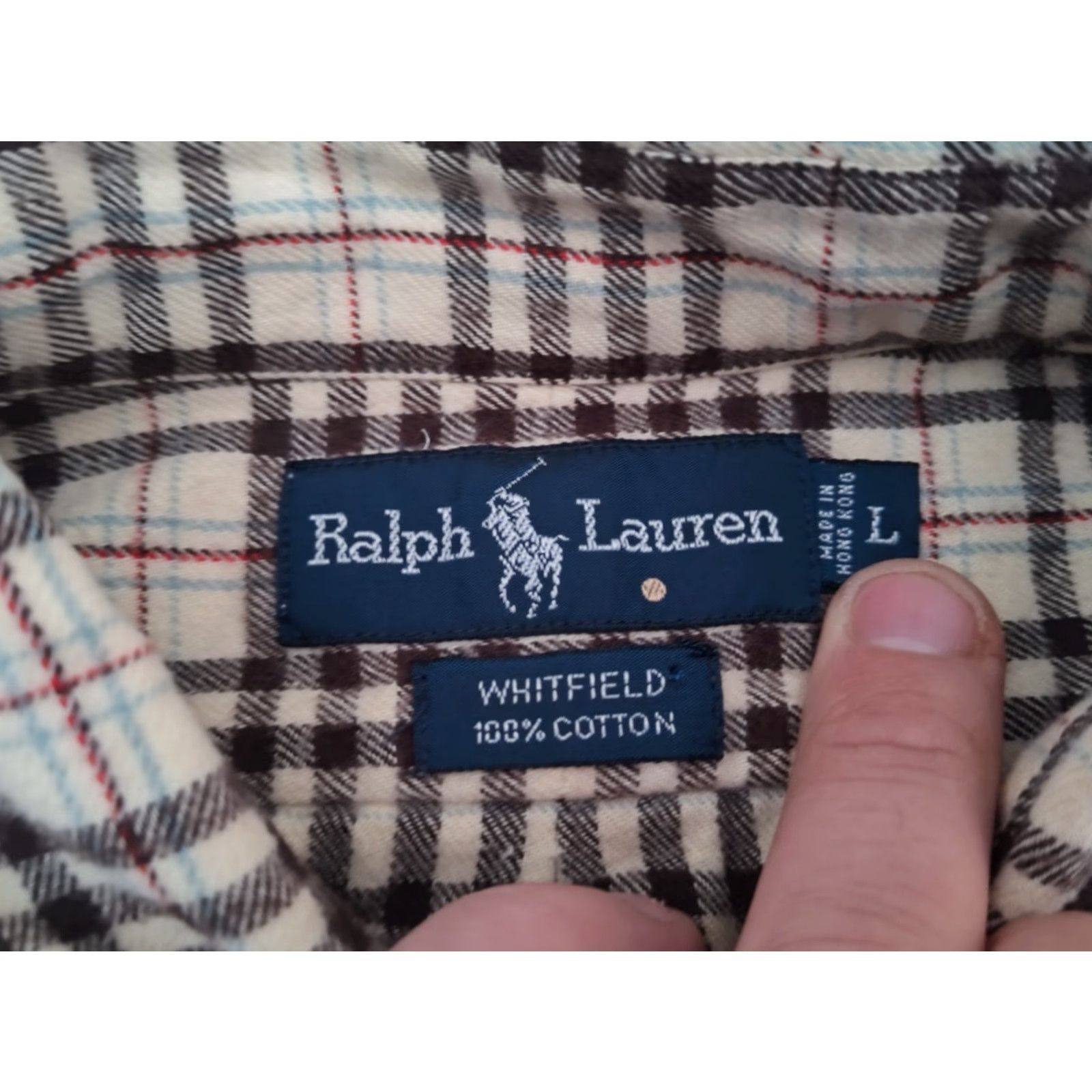 Ralph Lauren Vintage Ralph Lauren Whitfield Flannel Shirt Men’s L Beige Brown Casual Plaid 90s Preppy Size US L / EU 52-54 / 3 - 3 Thumbnail