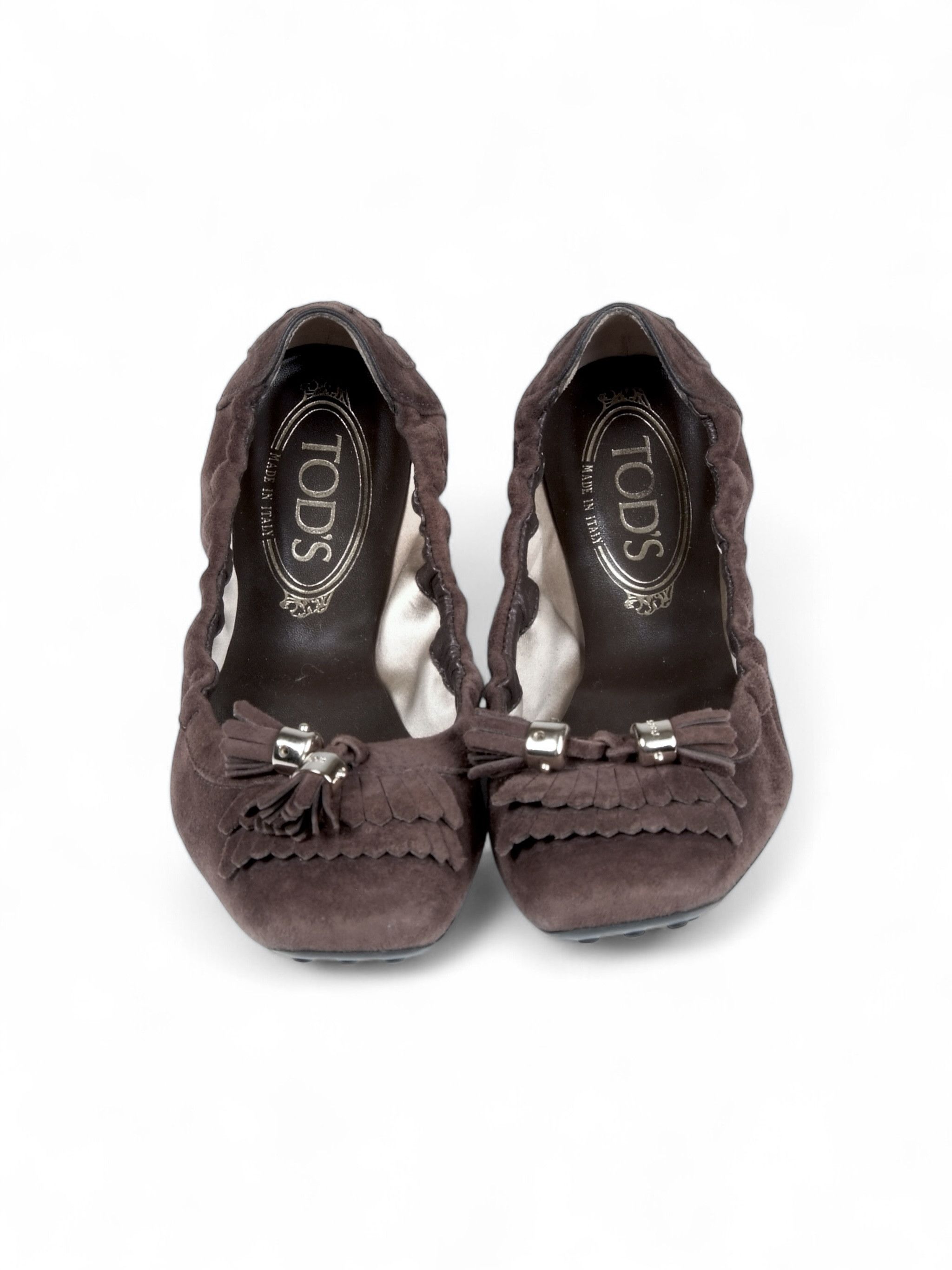 Tod's Tod's Brown Suede Ballet Flats EU 36.5 Size US 5.5 / IT 35.5 - 3 Thumbnail