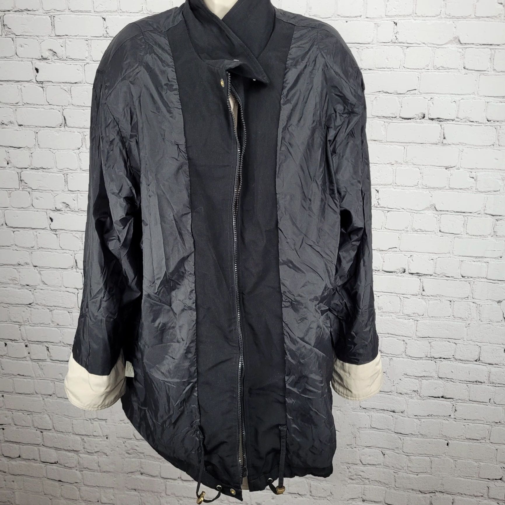 Vintage VTG Giorgio Morandi Black Gold Snap Full Zip Pockets Lined Collared Jacket 1X Womens Black Gold Snap Full Zip Pockets Lined Collared Jacket 1X Size XL / US 12-14 / IT 48-50 - 7 Thumbnail