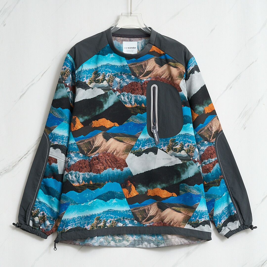 And Wander And Wander Men's Landscape Print Top Size US L / EU 52-54 / 3 - 1 Thumbnail