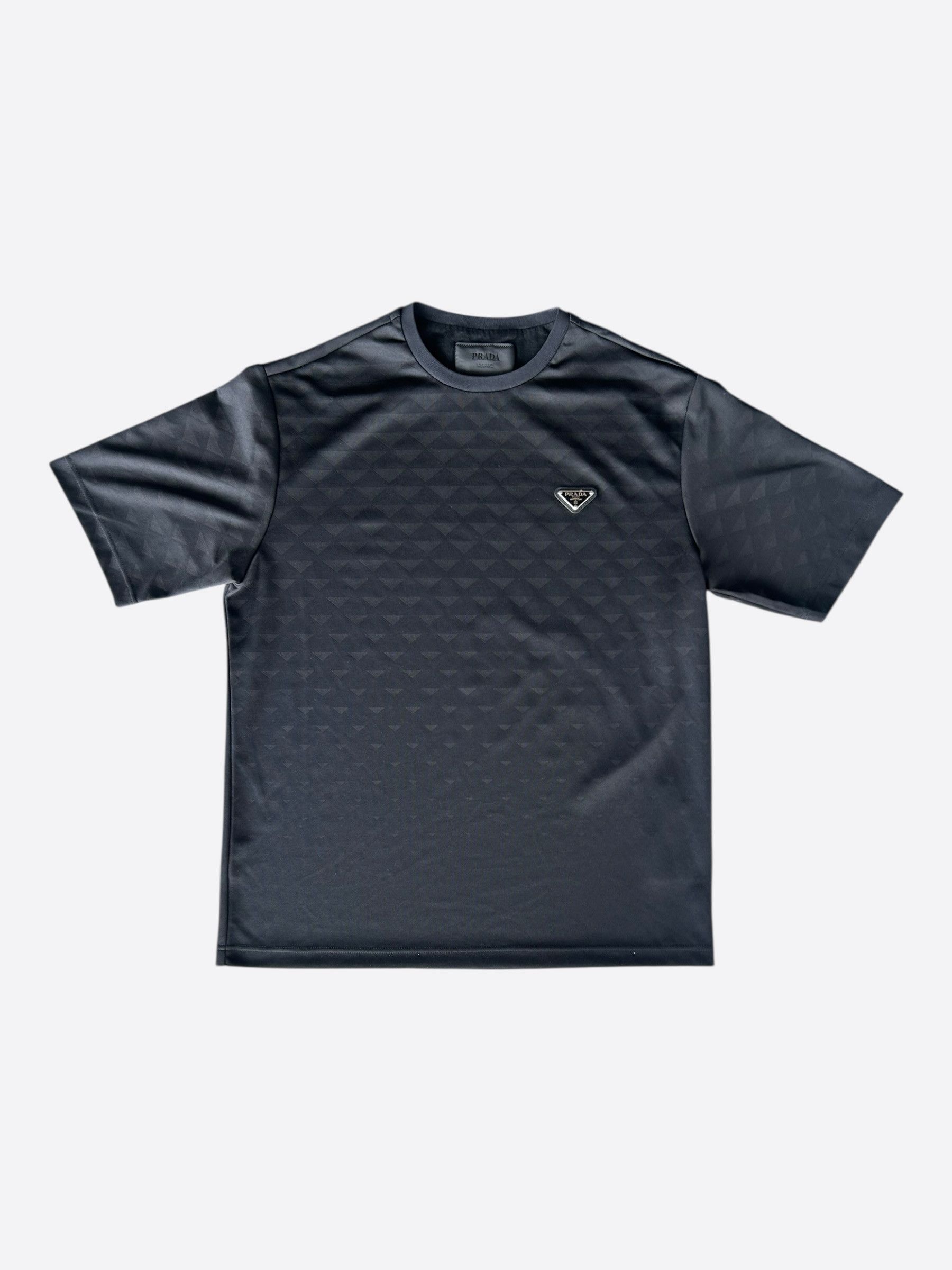 Prada Prada Black Jacquard Gradient T-Shirt Size US XS / EU 42 / 0 - 1 Thumbnail