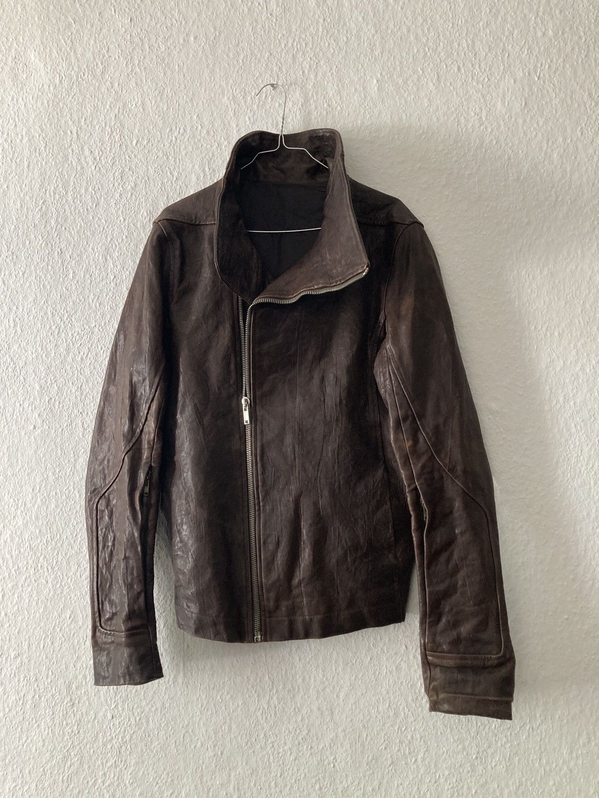 ジャケット・アウター Rick Owens Lamb leather Rick Owens Stooges Lamb Leather Jacket – Justin Reed
