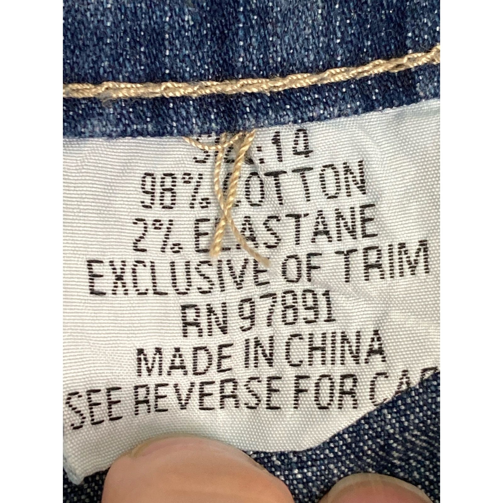 Vintage Women's Jeans Denim Old Skool Size 14 Classic Casual Vintage Size 36" / US 14 / IT 50 - 2 Thumbnail