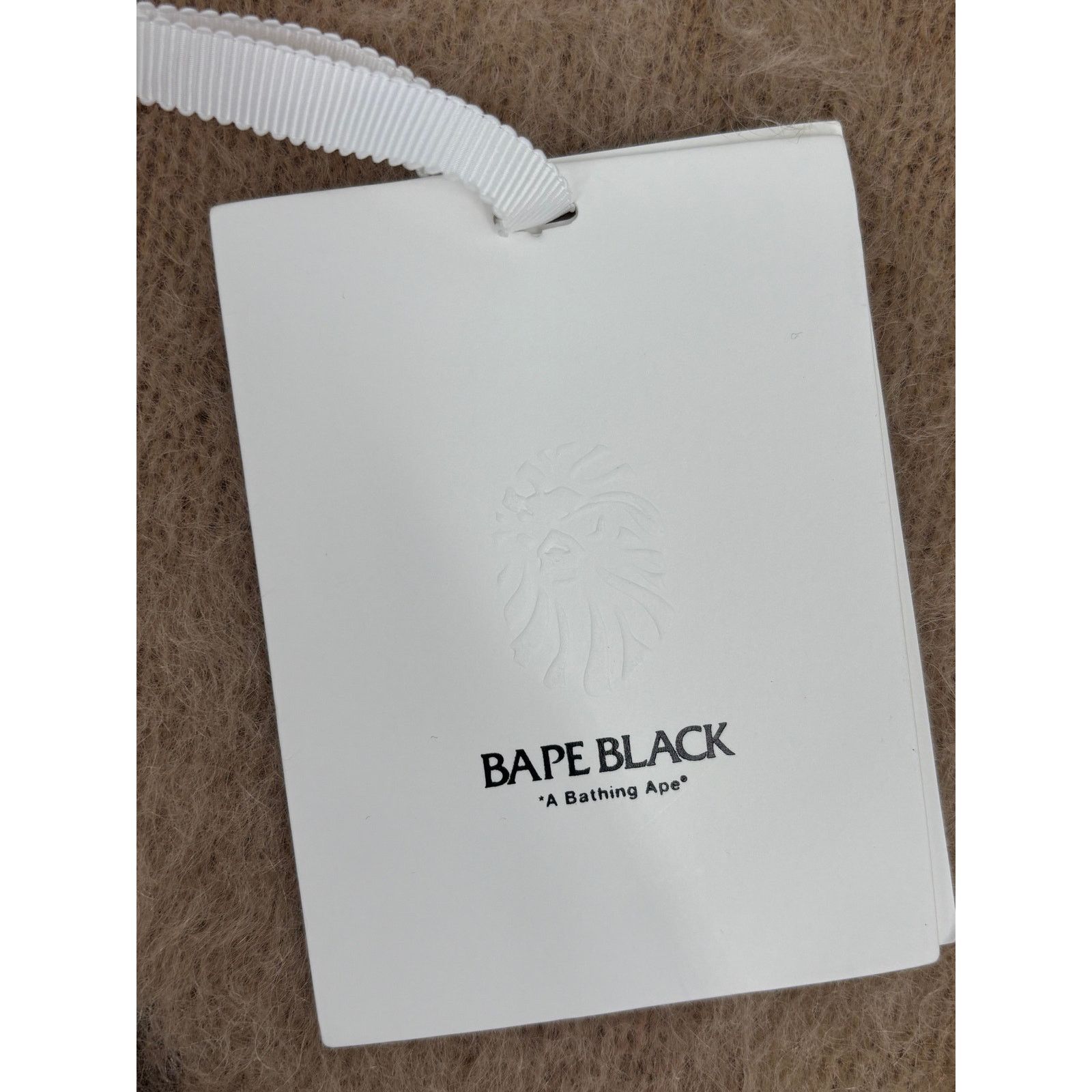 Bape BAPE Black Japan Distress Knitted Sweater Light Beige XL Size US XL / EU 56 / 4 - 8 Thumbnail