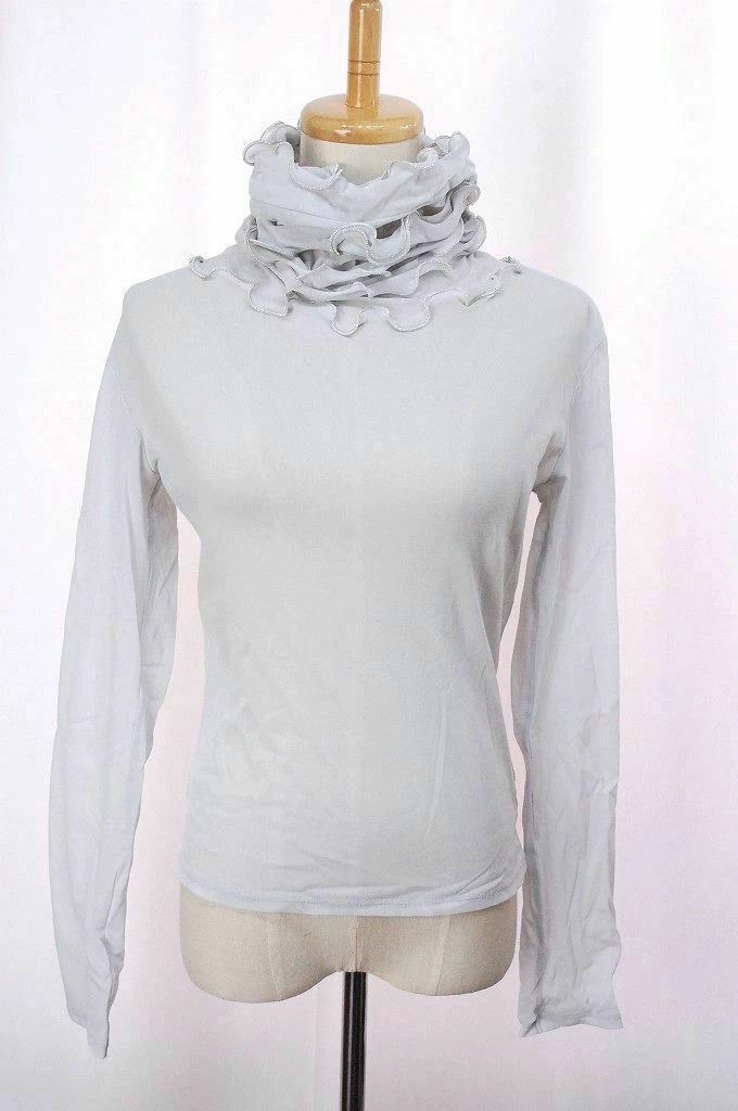 Issey Miyake issey miyake size:3 Light grey petal-shaped collar T-shirt Size XXS / US 00 / IT 34 - 1 Thumbnail