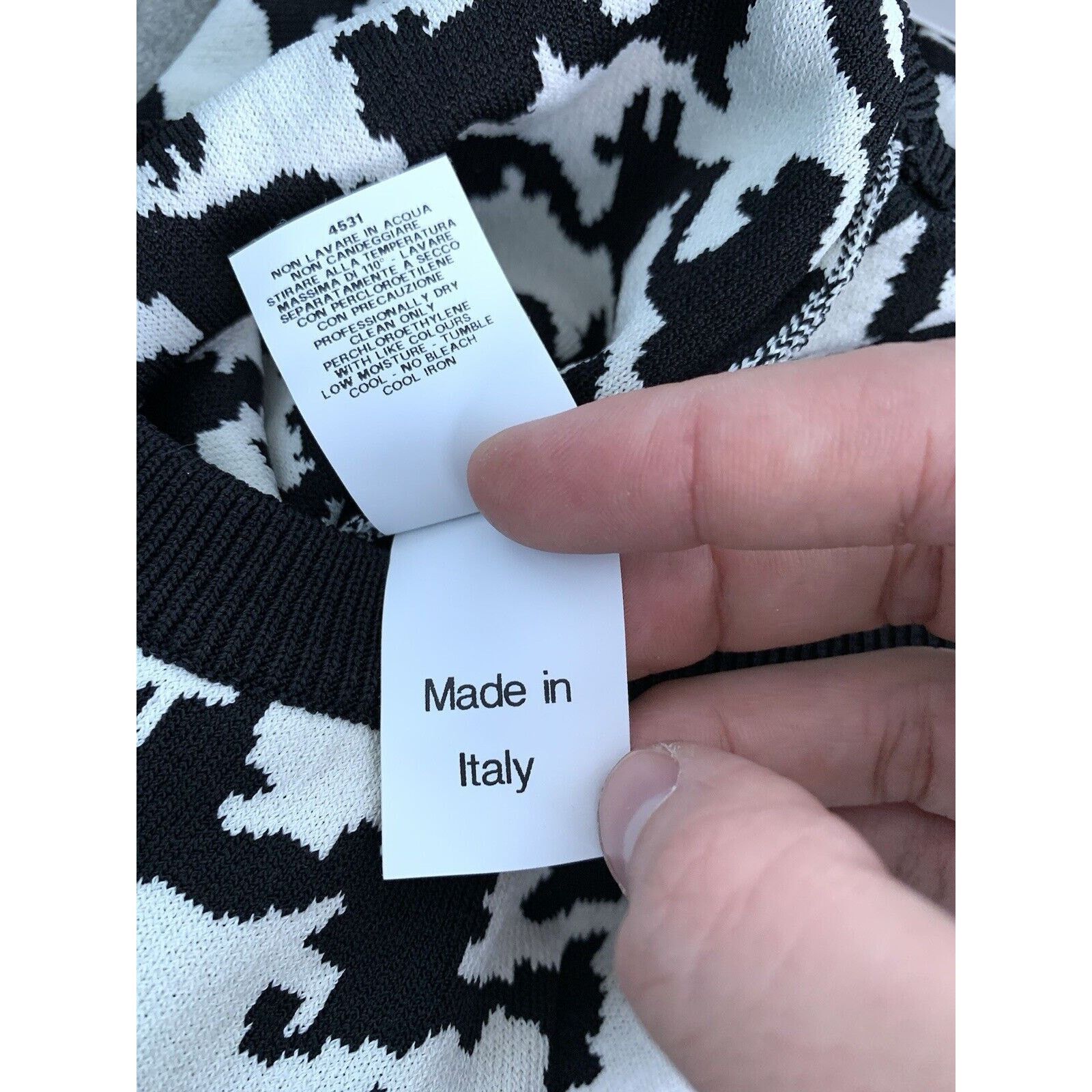 Moschino Womens MOSCHINO Houndstooth Vest Cardigan Top S-M US 6 EU 38 Size M / US 6-8 / IT 42-44 - 19 Thumbnail