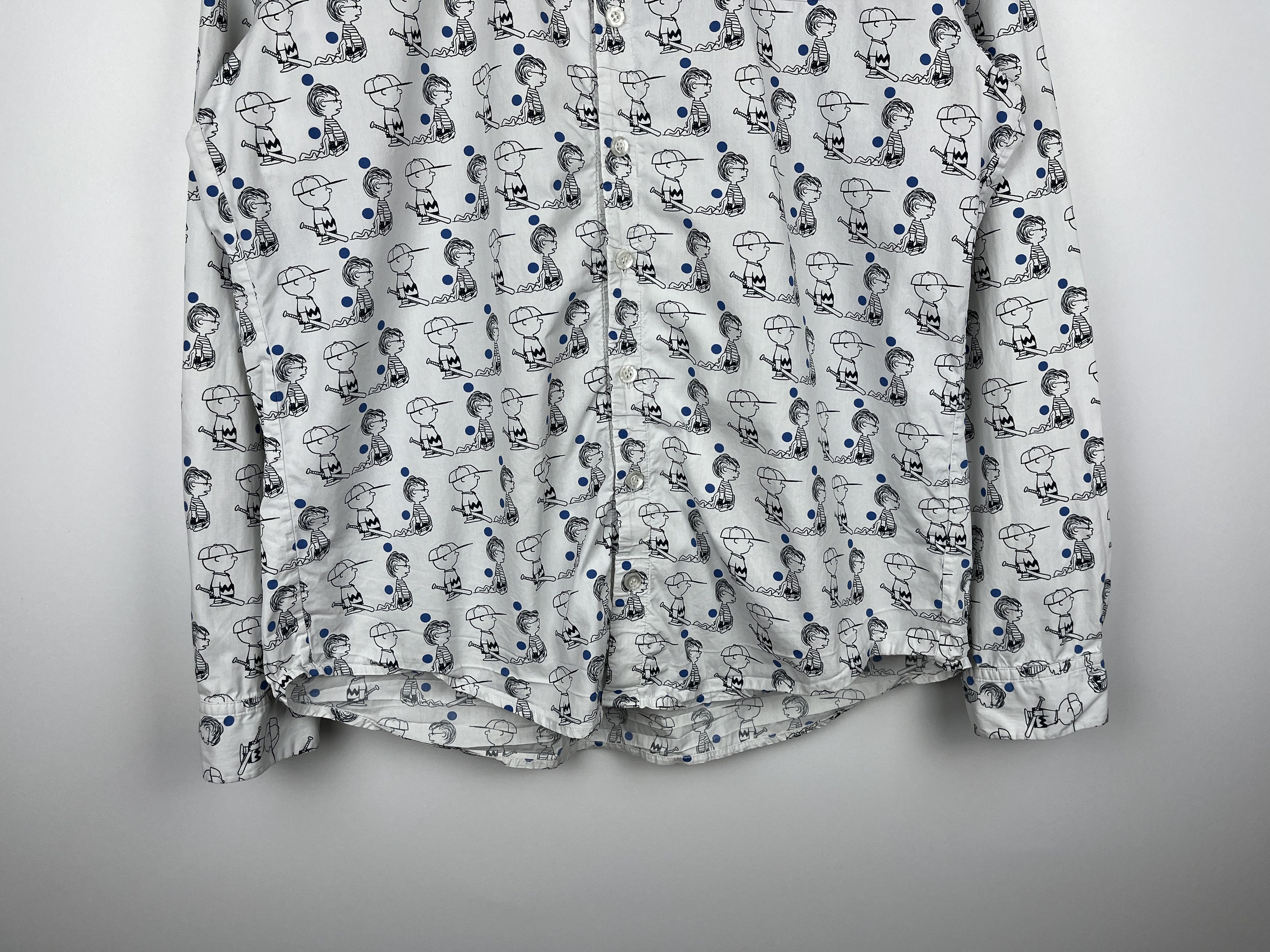 Peanuts Peter Jensen x Peanuts Long Sleeve Shirt Size fits to M Size US M / EU 48-50 / 2 - 5 Thumbnail