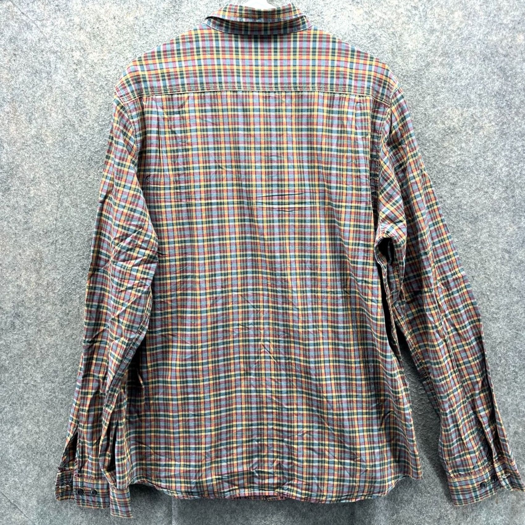Ralph Lauren VINTAGE Denim & Supply Ralph Lauren Shirt Mens XL Beige Madras Plaid Button Down Knit Flannel Long Sleeve Collared Regular Fit Size US XL / EU 56 / 4 - 2 Thumbnail