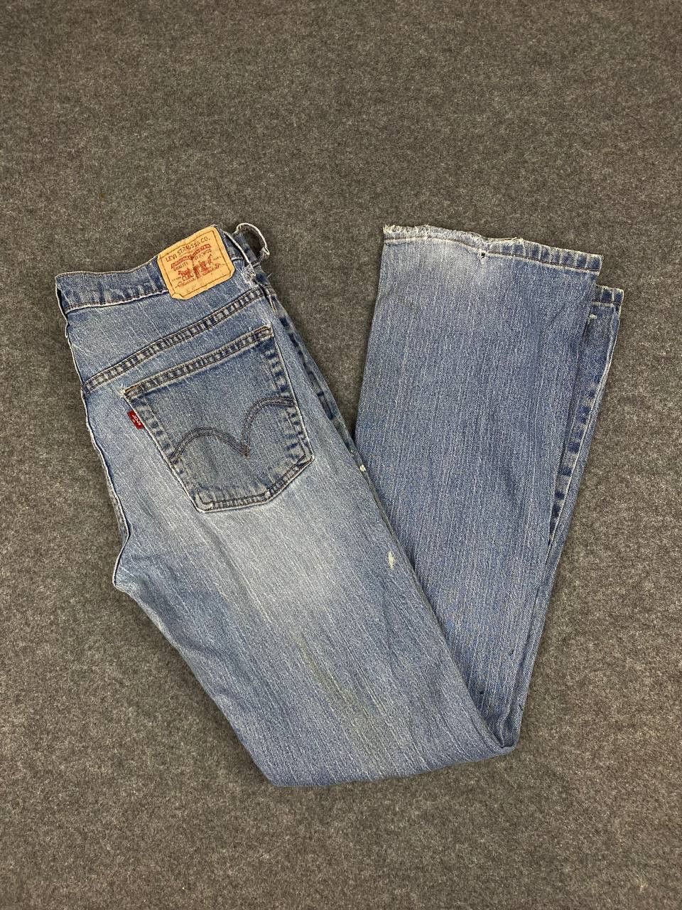 Levi's vintage levis 515 bootcut flare distressed denim Size US 33 - 2 Thumbnail