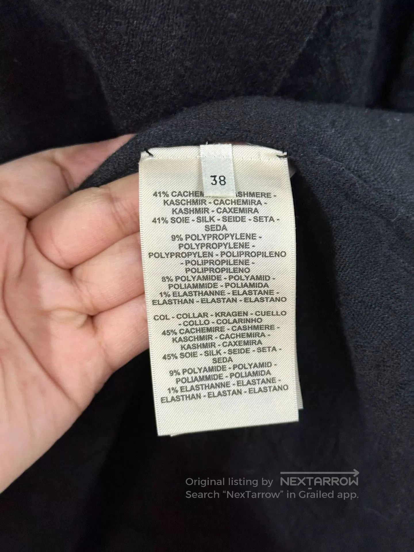 Hermes Hermes Black Cashmere Cardigan Coat. Size US M / EU 48-50 / 2 - 6 Thumbnail