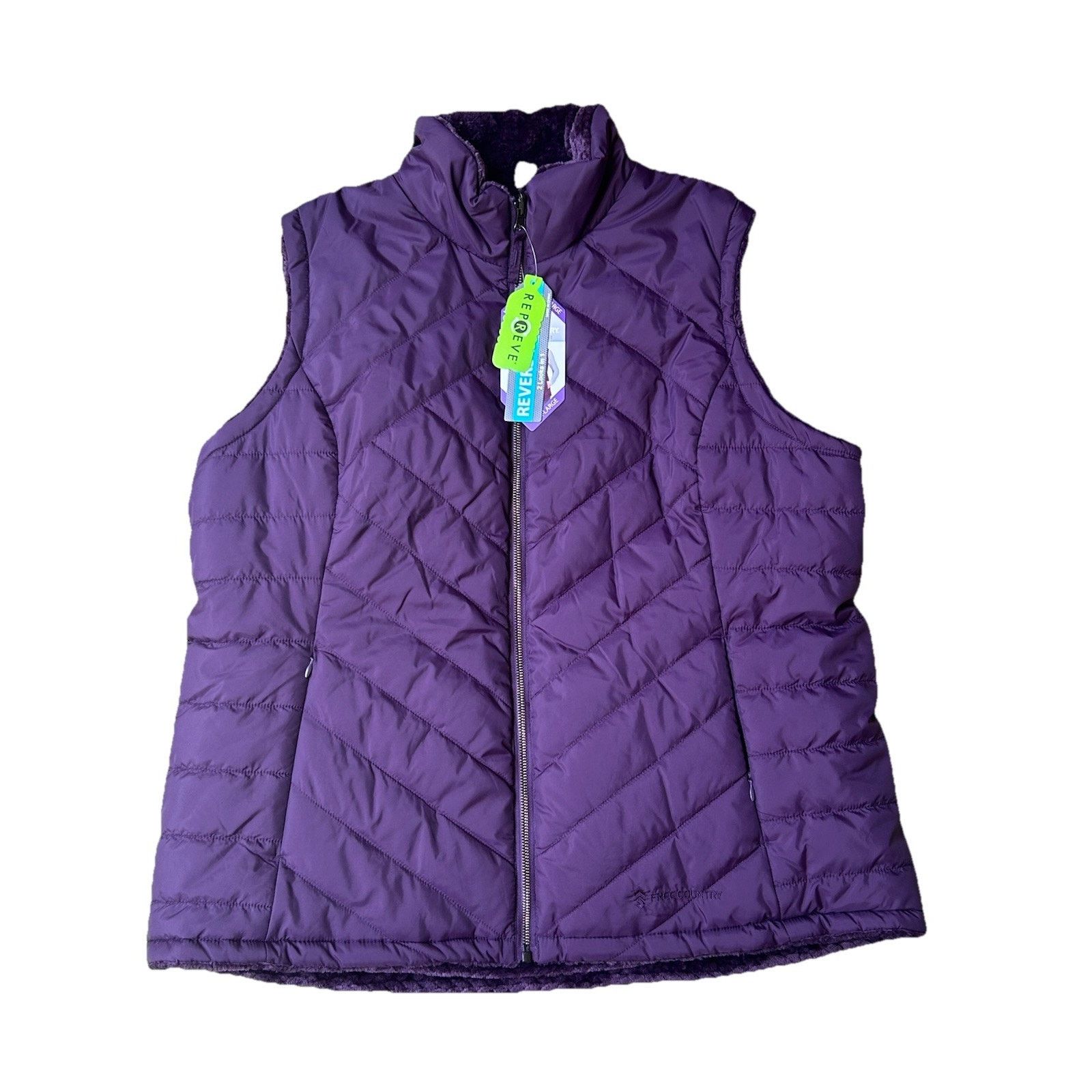 Free Country FREE COUNTRY Reversible Women's Vest Size XXL, Rich Plum Size XXL / US 16-18 / IT 52-54 - 1 Thumbnail