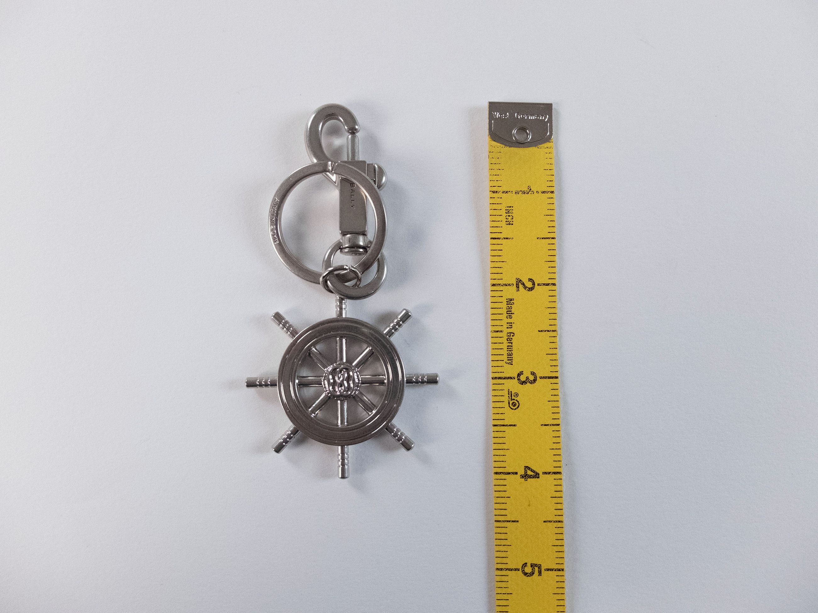 Bally BALLY silver tone metal ship helm figure keyring charm Size ONE SIZE - 8 Thumbnail