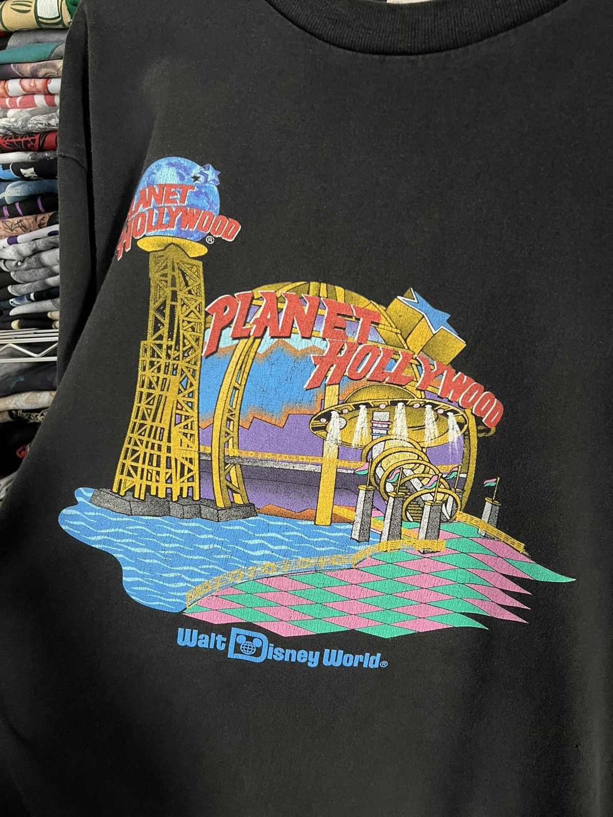 Planet Hollywood 90s Walt Disney World Single Stitch Tee Size US XL / EU 56 / 4 - 3 Thumbnail