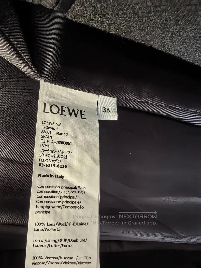 Loewe Loewe Old money style pure wool coat Size XS / US 0-2 / IT 36-38 - 4 Thumbnail