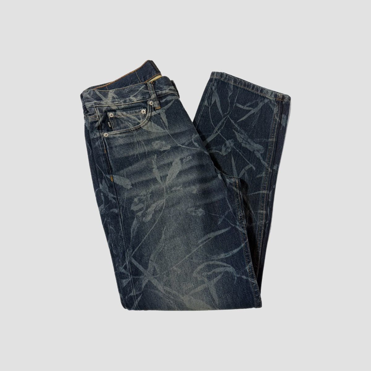 Patta Patta Leaves Laser Print Denim Jeans Size US 30 / EU 46 - 16 Thumbnail