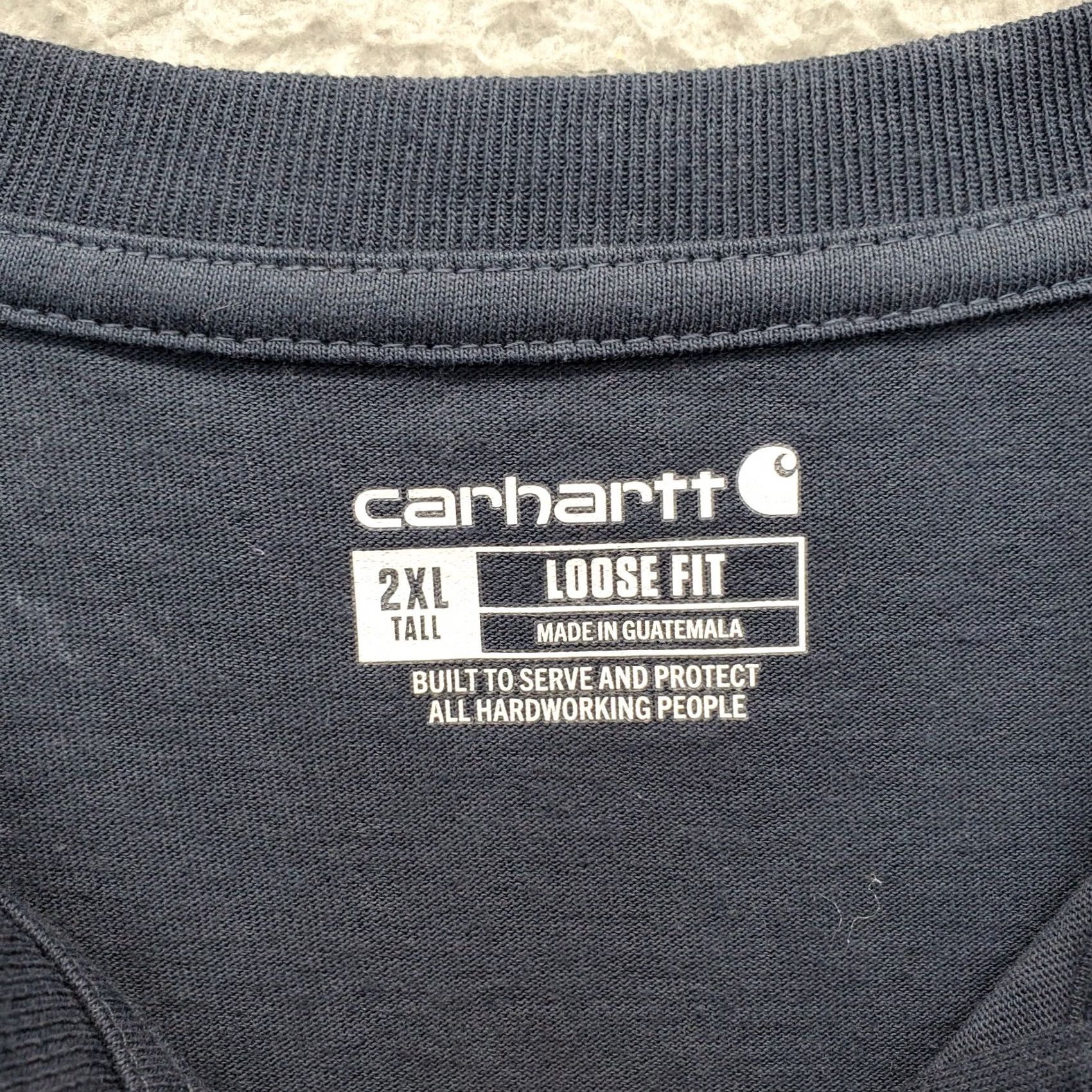 Carhartt Carhartt Men Navy 2XL Henley Long Sleeve Shirt Shirt Mens Size 2XL Navy Henley Button Pockets Size US XXL / EU 58 / 5 - 4 Thumbnail