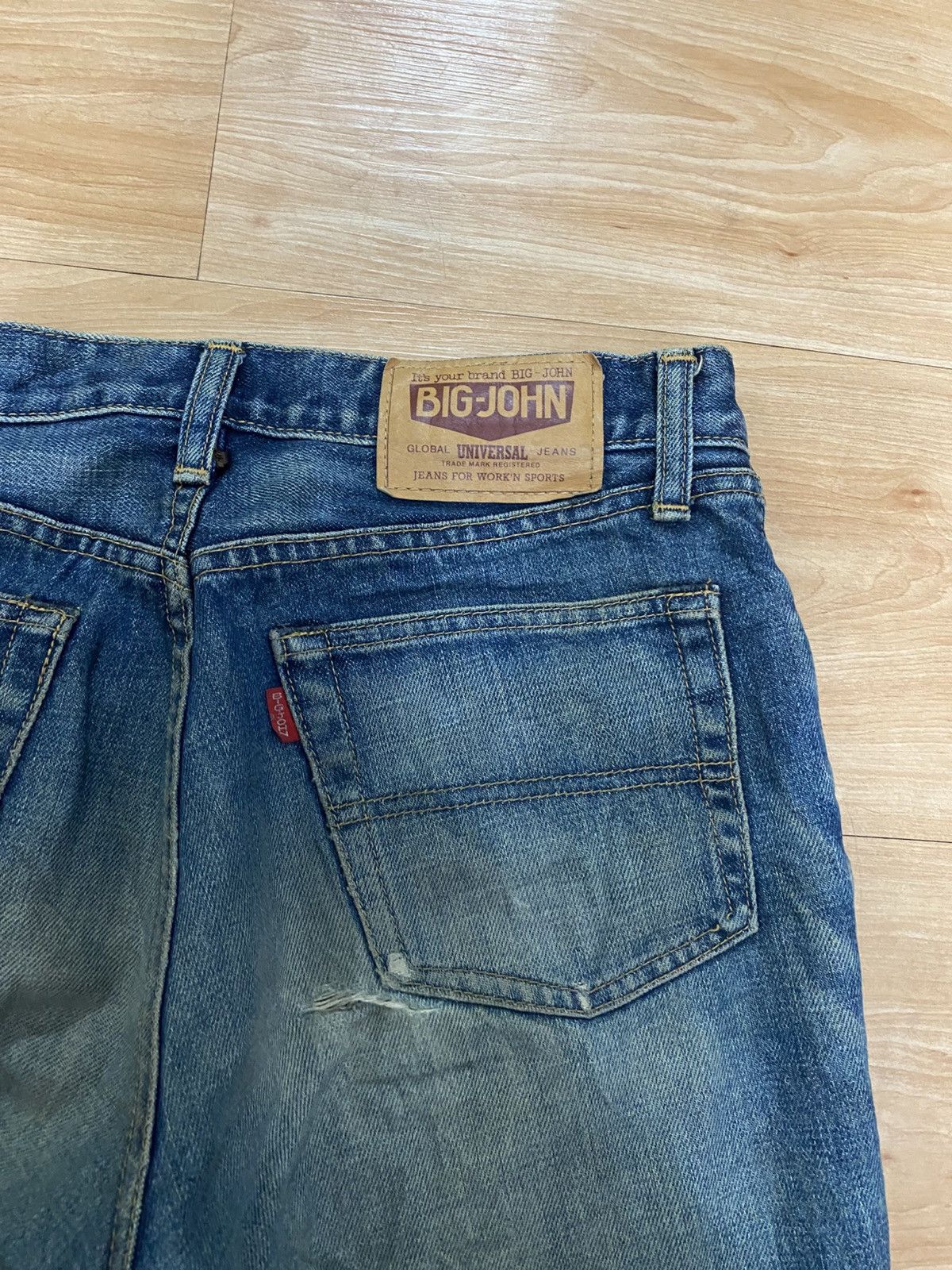 Big John Vintage big john straight cut denim distressed Size US 28 / EU 44 - 8 Thumbnail
