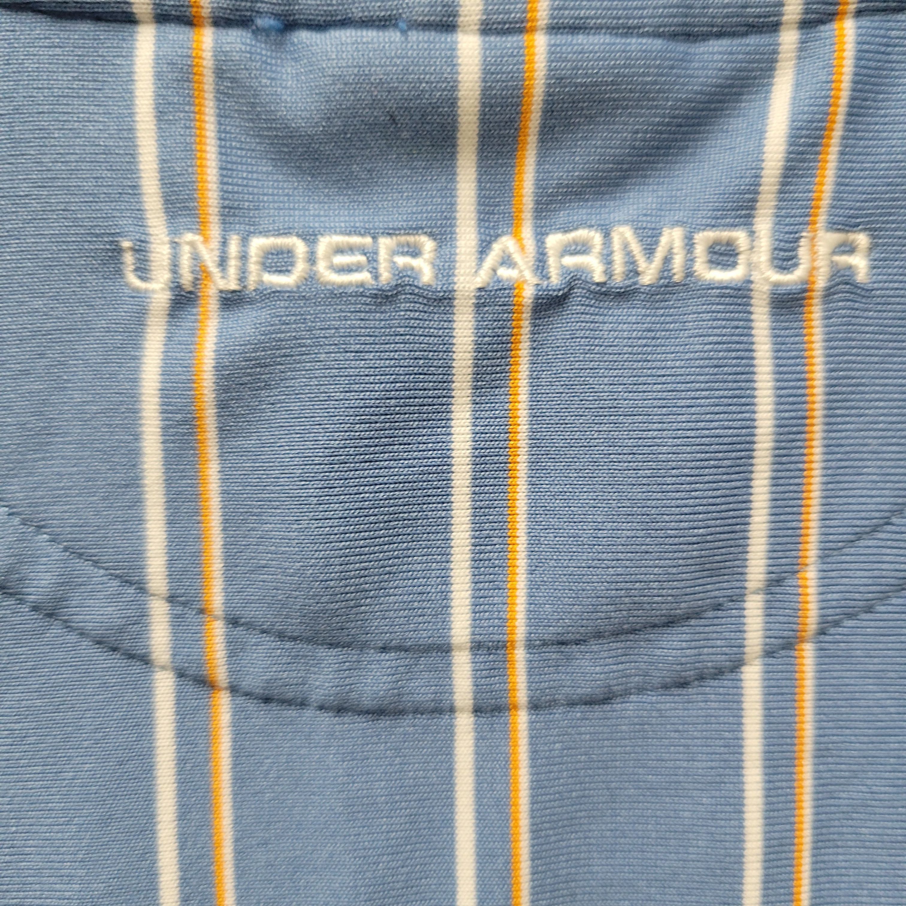 Under Armour Under Armour Embroidered Logo Striped Polo Shirt Size Medium Size US M / EU 48-50 / 2 - 13 Thumbnail