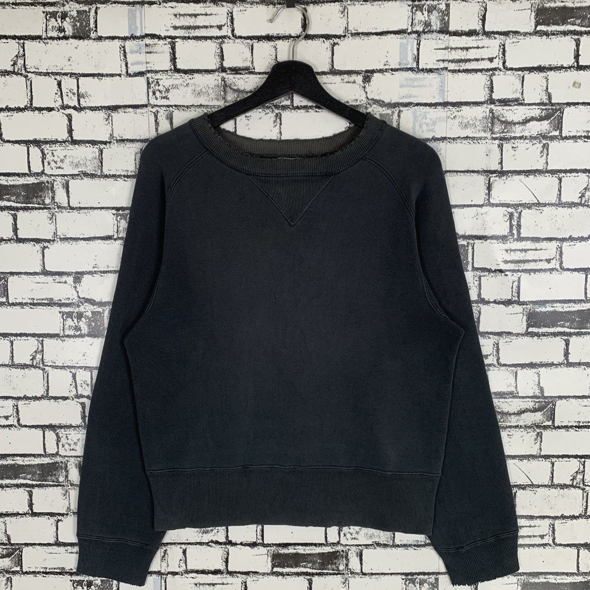 Vintage Cheswick Plain Sweatshirt Double V Neck Sweatshirt