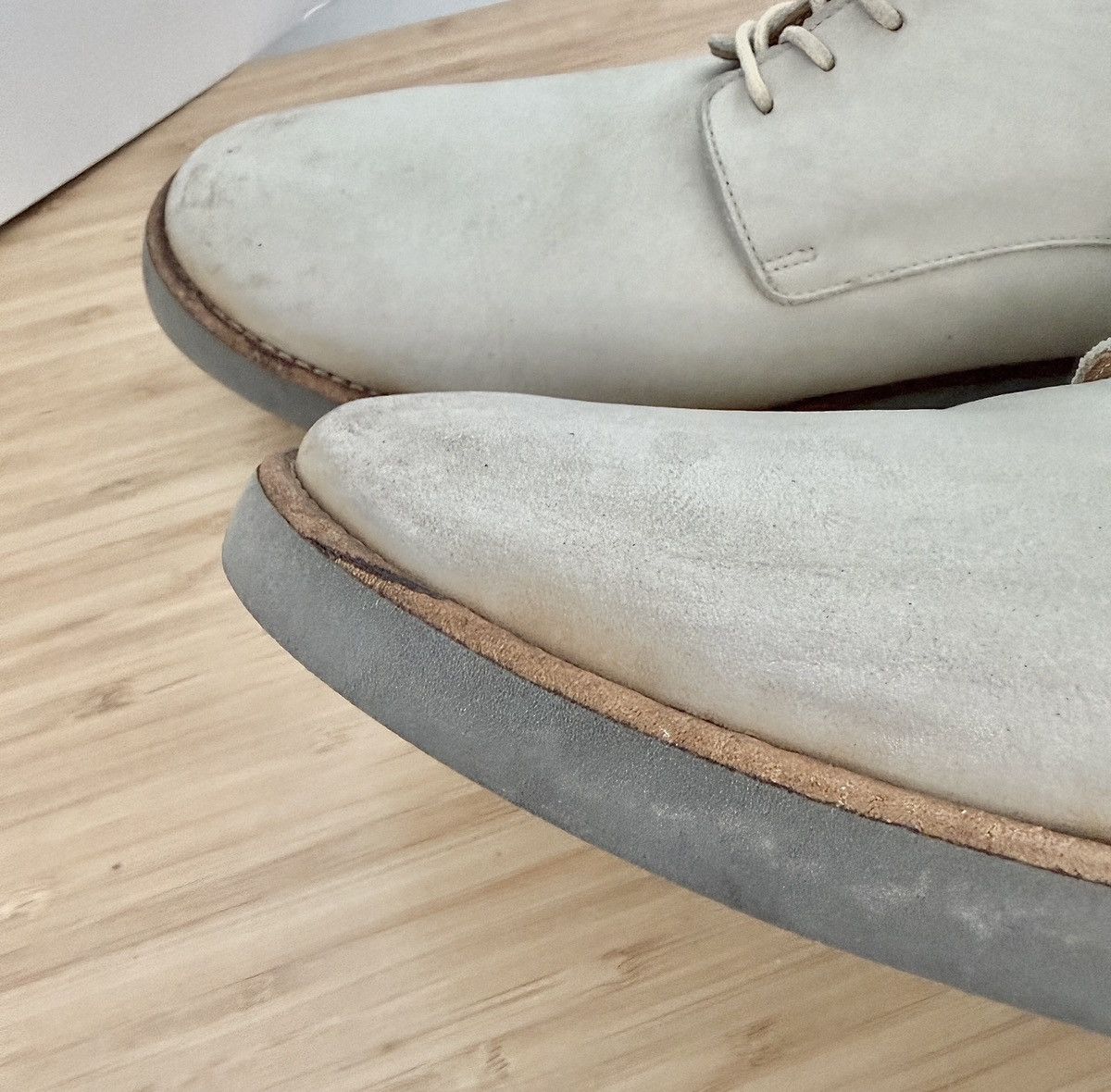 Maison Margiela Margiela Line 22 Distressed Suede White/Grey size 13 Size US 13 / EU 46 - 3 Thumbnail