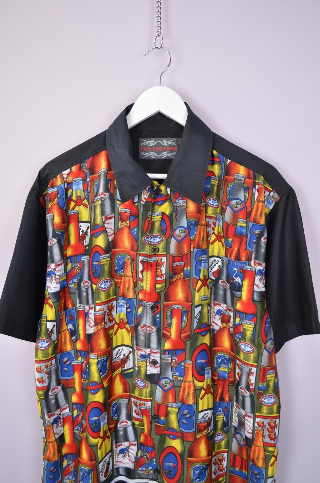 Other Vintage Bottle Rows Aloha Hawaiian Beach S/S Shirt Sz XL 90s Size US XL / EU 56 / 4 - 2 Thumbnail