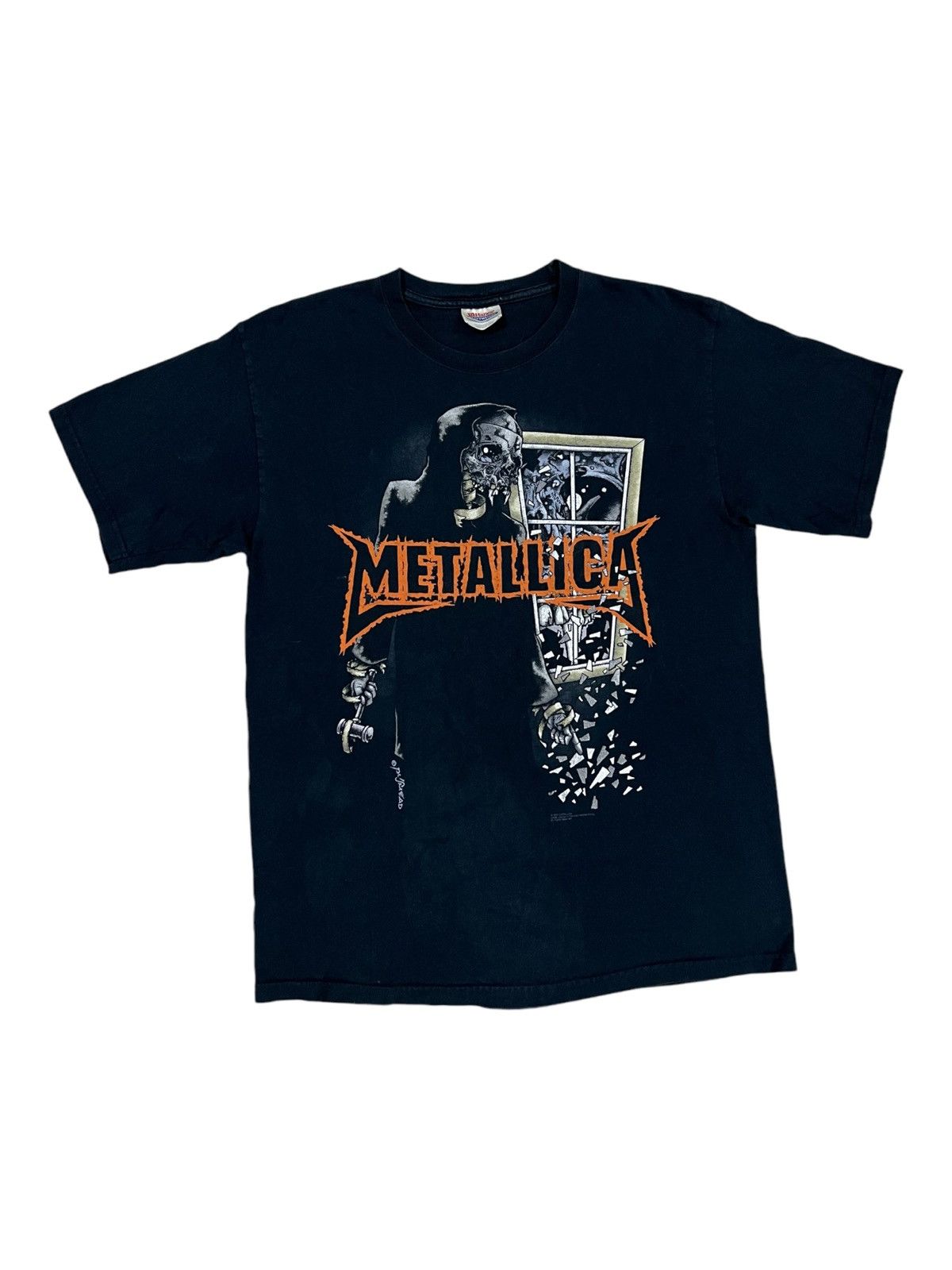 Band Tees × Metallica × Vintage Vintage 2007 Metallica Pushead Am I Who Think I Am SS Shirt Size US M / EU 48-50 / 2 - 2 Thumbnail
