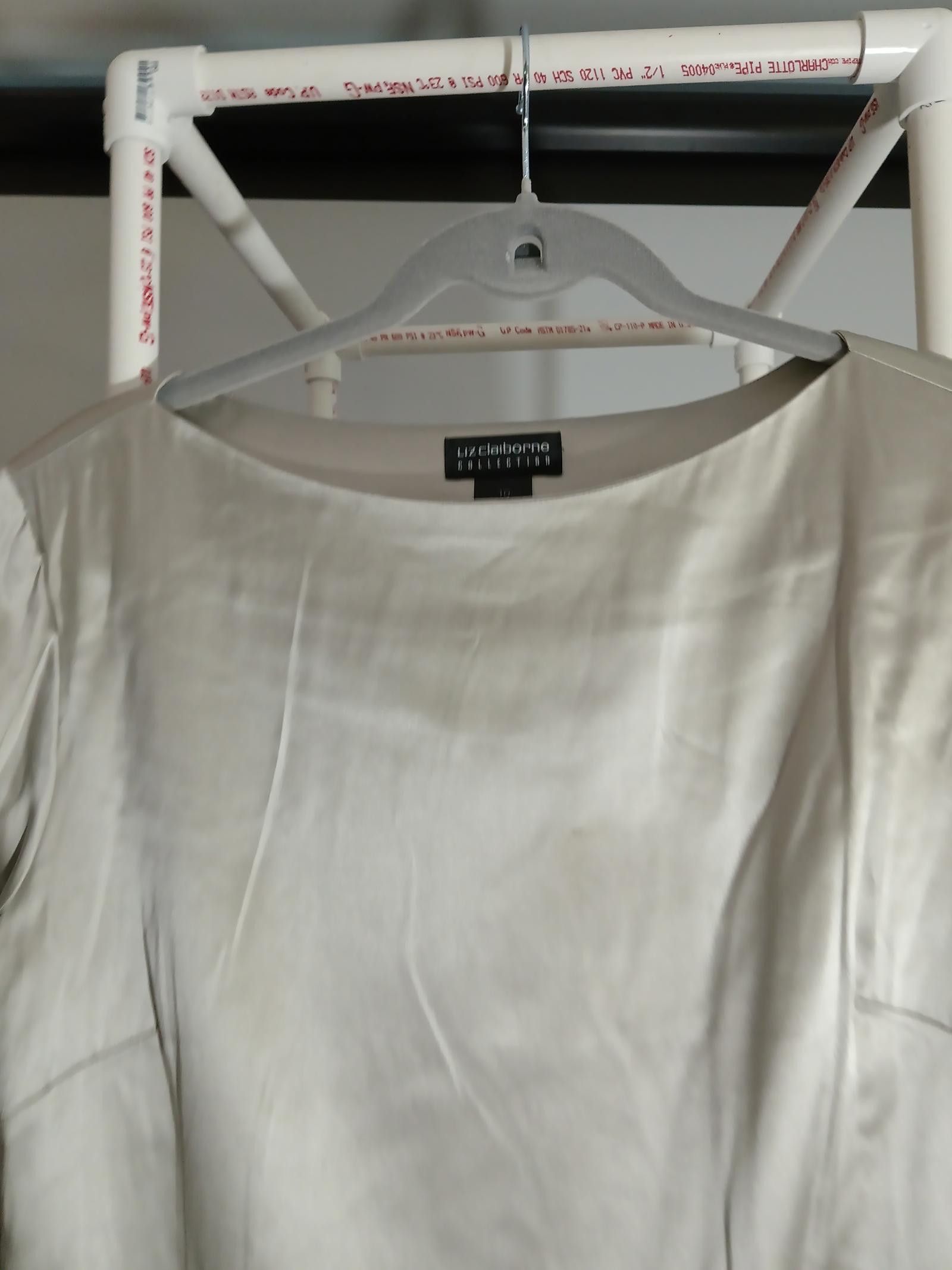 Designer Liz Claiborne Collection Elegant Silk Blouse - Size 10 Size L / US 10 / IT 46 - 1 Thumbnail