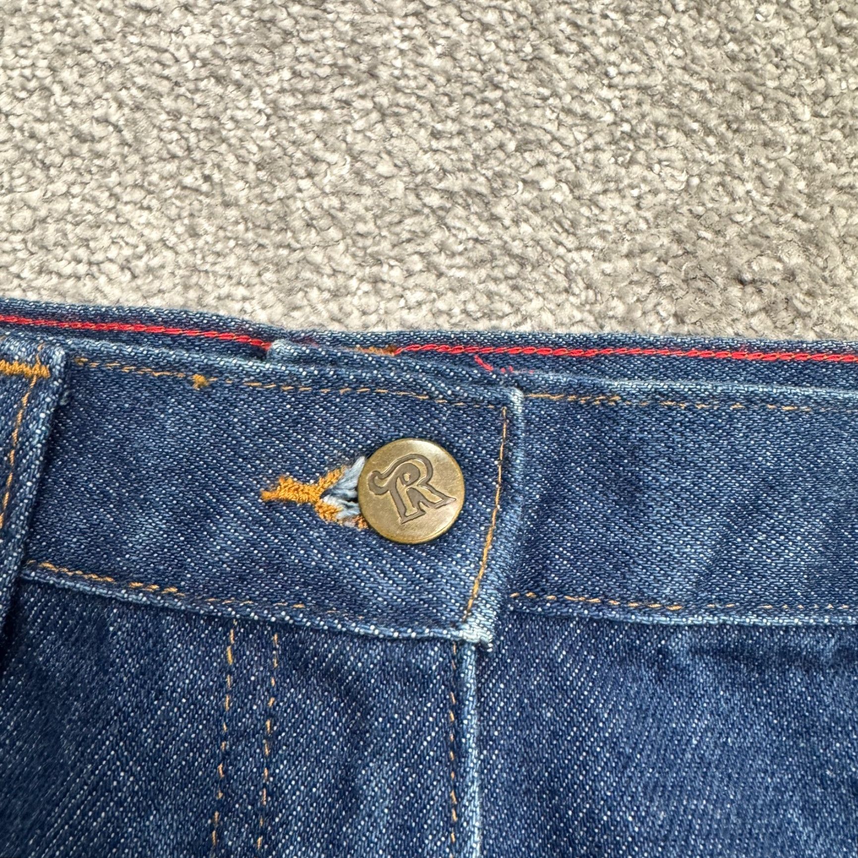 Vintage Riverside Jeans Mens 38x34 Denim Flame-Resistant 5-Pocket Regular Straight Blue NWT USA Logo Size US 38 / EU 54 - 3 Thumbnail