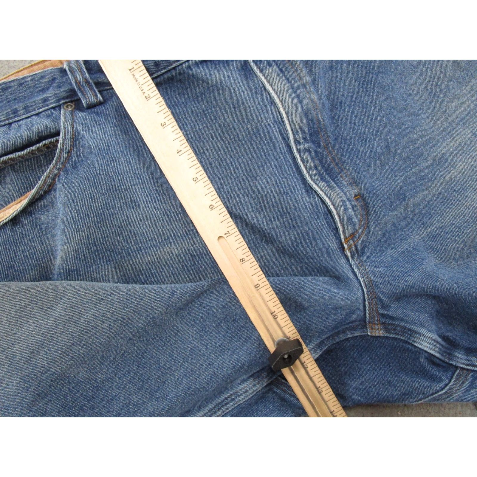 CO Duluth Ballroom Relaxed Jeans 86069C Mens 48x30 Blue Denim Size 48 Workwear Straight Casual Size US 32 / EU 48 - 7 Thumbnail