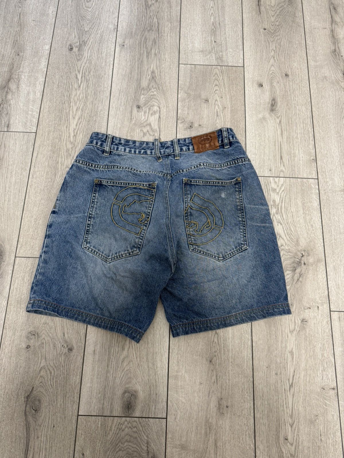 Ecko Unltd. Vintage y2k Raw Ecko untld big logo jorts rap skate baggy Size US 34 / EU 50 - 6 Thumbnail