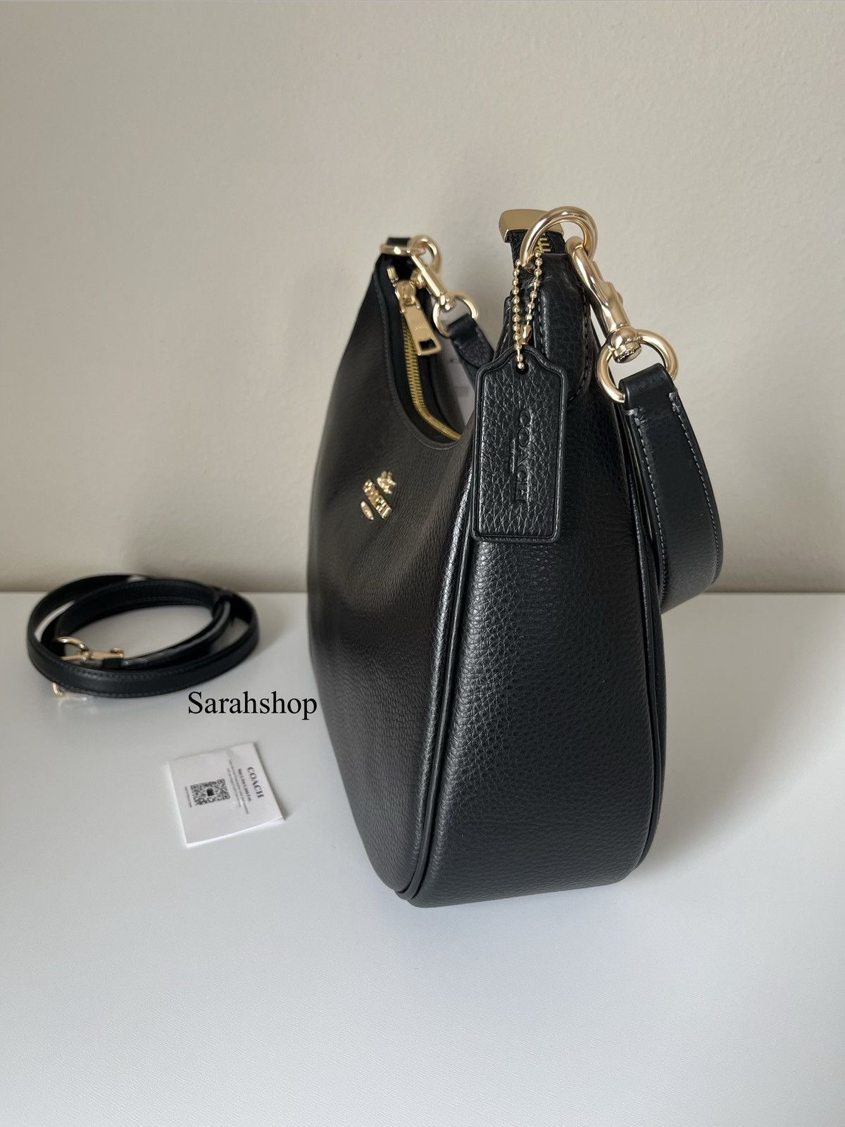 Coach Coach Teri Hobo Bag In Refined Pebble Leather Size ONE SIZE - 4 Thumbnail