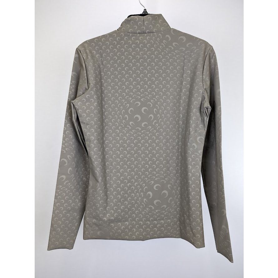 Marine Serre o1rshd1 Patterned Long Sleeve T-Shirt in Tan Size US L / EU 52-54 / 3 - 10 Thumbnail