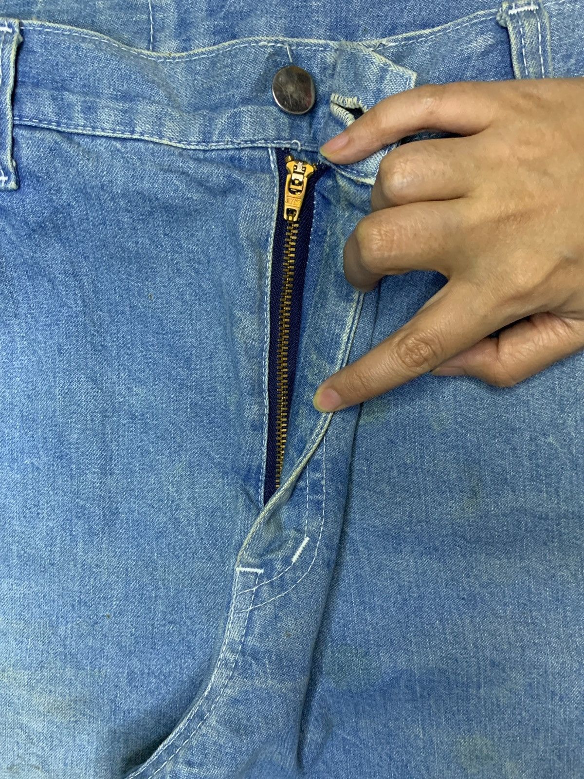 Japanese Brand Vintage Japanese Brand Mud Wash Carpenter Baggy Jeans Size 27" / US 4 / IT 40 - 3 Thumbnail
