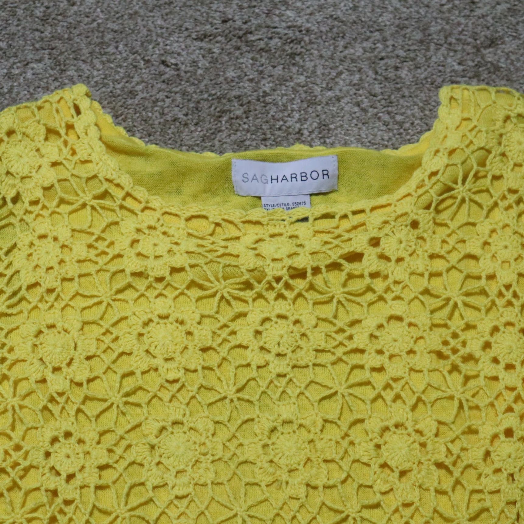 Vintage VINTAGE Sag Harbor Yellow Sweater Shirt Womens PXL Petite Extra Large Size XL / US 12-14 / IT 48-50 - 2 Thumbnail