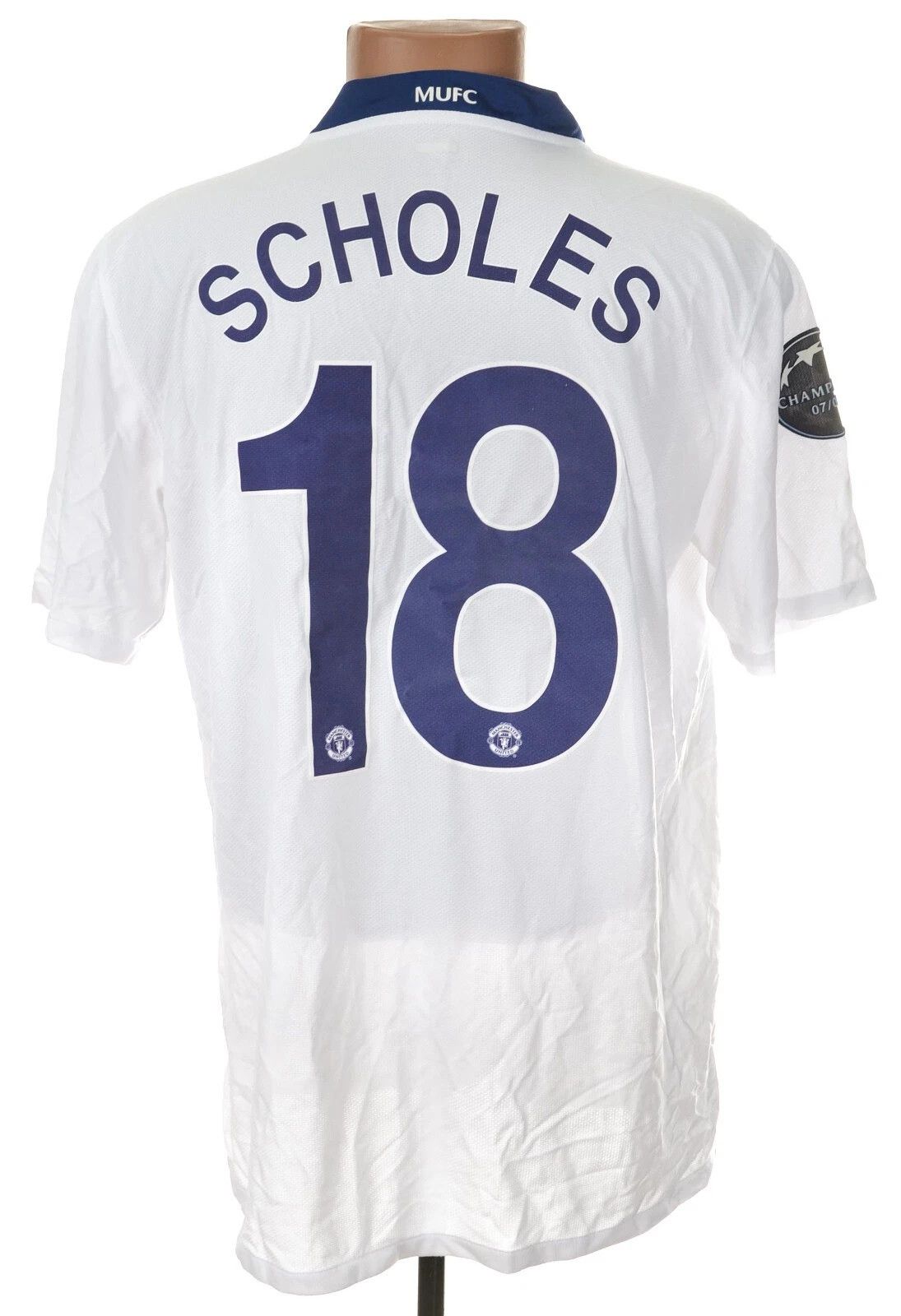 Nike MANCHESTER UNITED 2008 FOOTBALL SHIRT 18 SCHOLES L Size US L / EU 52-54 / 3 - 1 Thumbnail