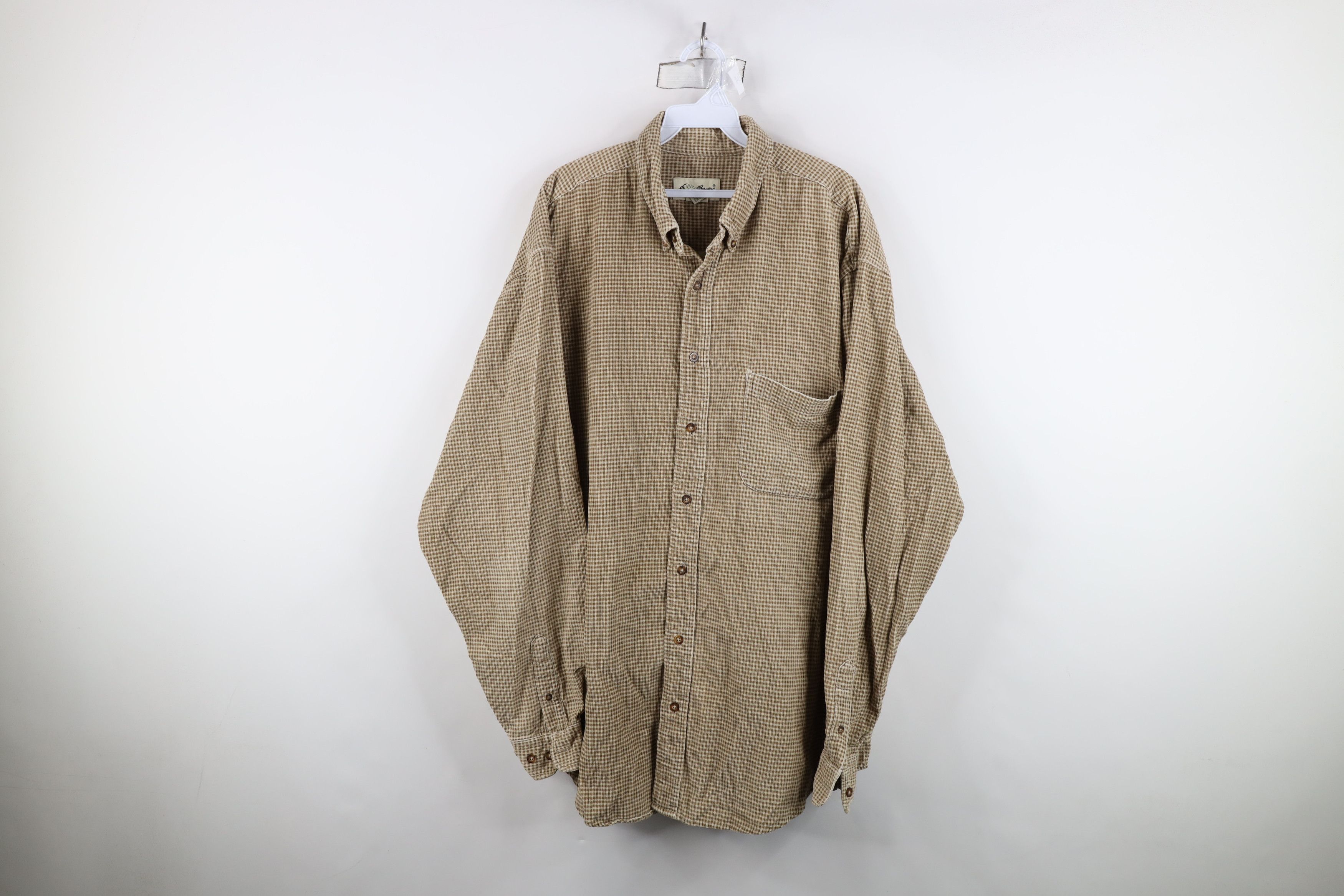 Eddie Bauer Vintage 90s Eddie Bauer Corduroy Collared Button Down Shirt Size US XL / EU 56 / 4 - 1 Thumbnail