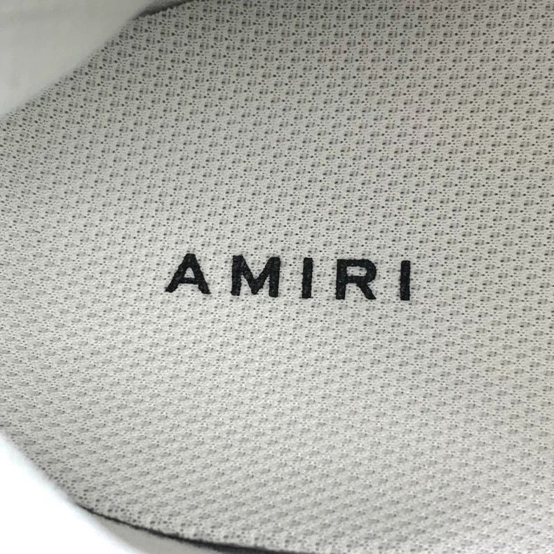 Amiri Amiri Color-blocked round toe lacing thick-soled sneakers Size US 12 / EU 45 - 7 Thumbnail