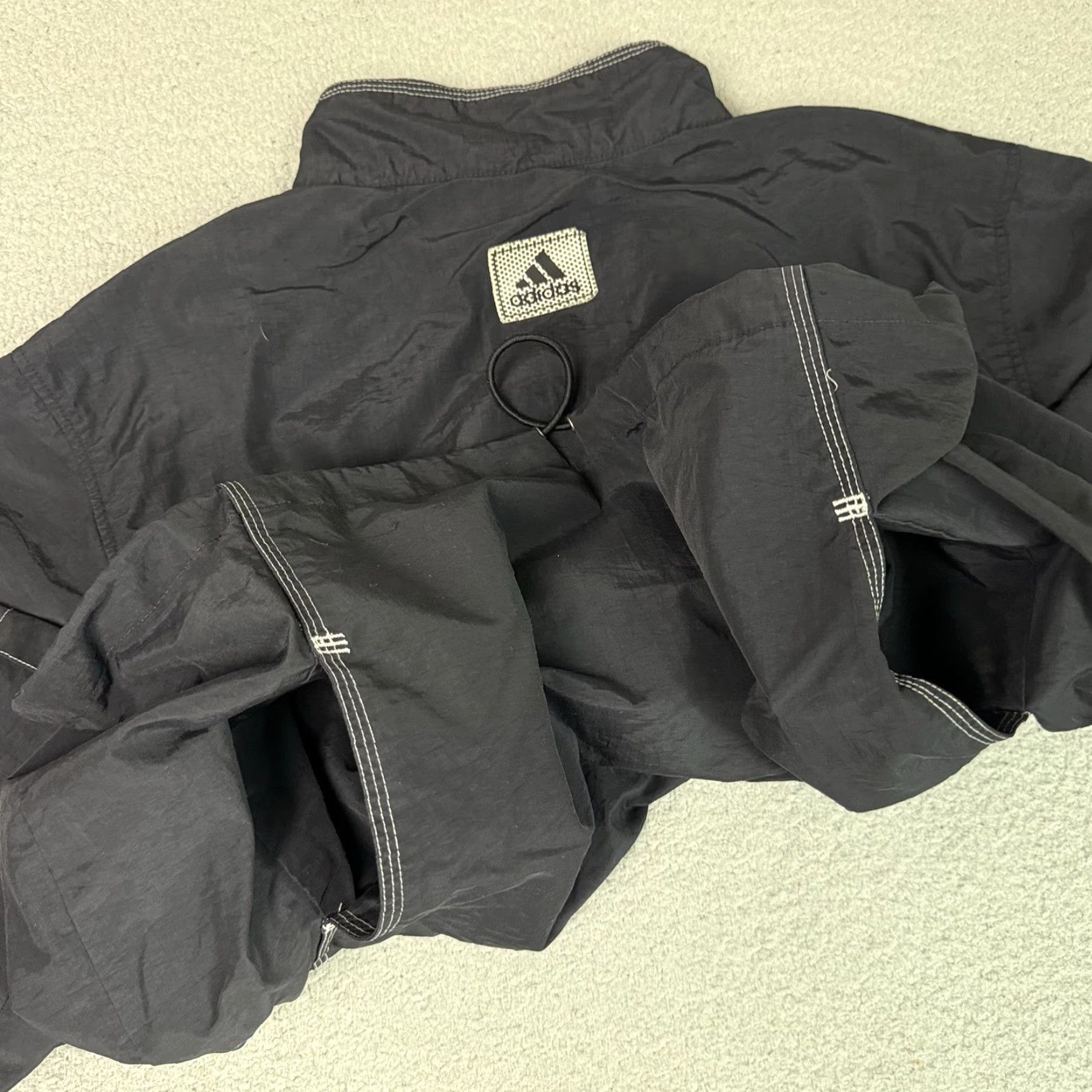 Adidas VINTAGE adidas Jacket Mens L Black 1/4 Zip Mock Essential Sweatshirt Track L Mens Size US L / EU 52-54 / 3 - 7 Thumbnail