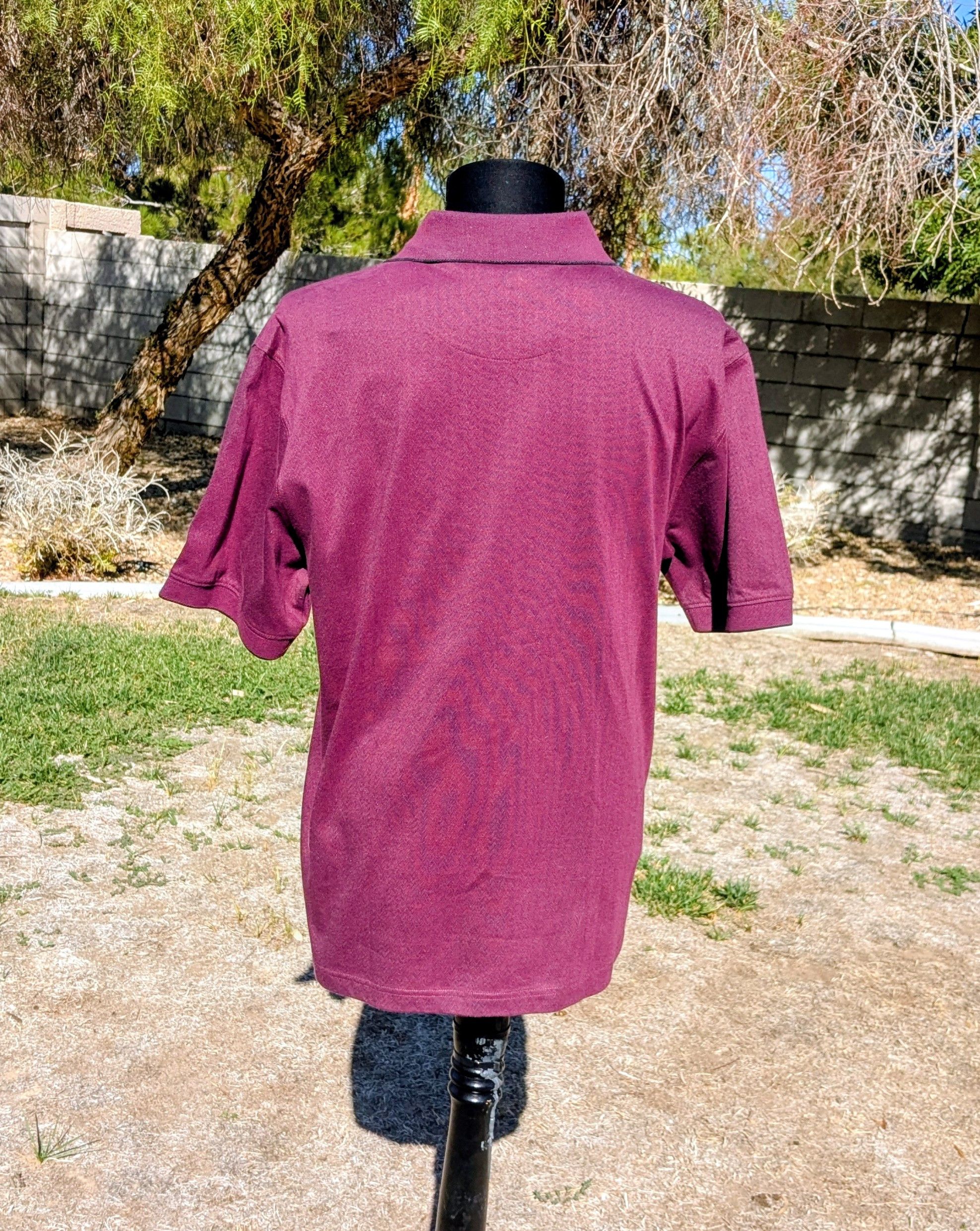 Other Chereskin Burgundy Knit Pullover Polo Cotton/Poly Shirt Size US M / EU 48-50 / 2 - 4 Thumbnail